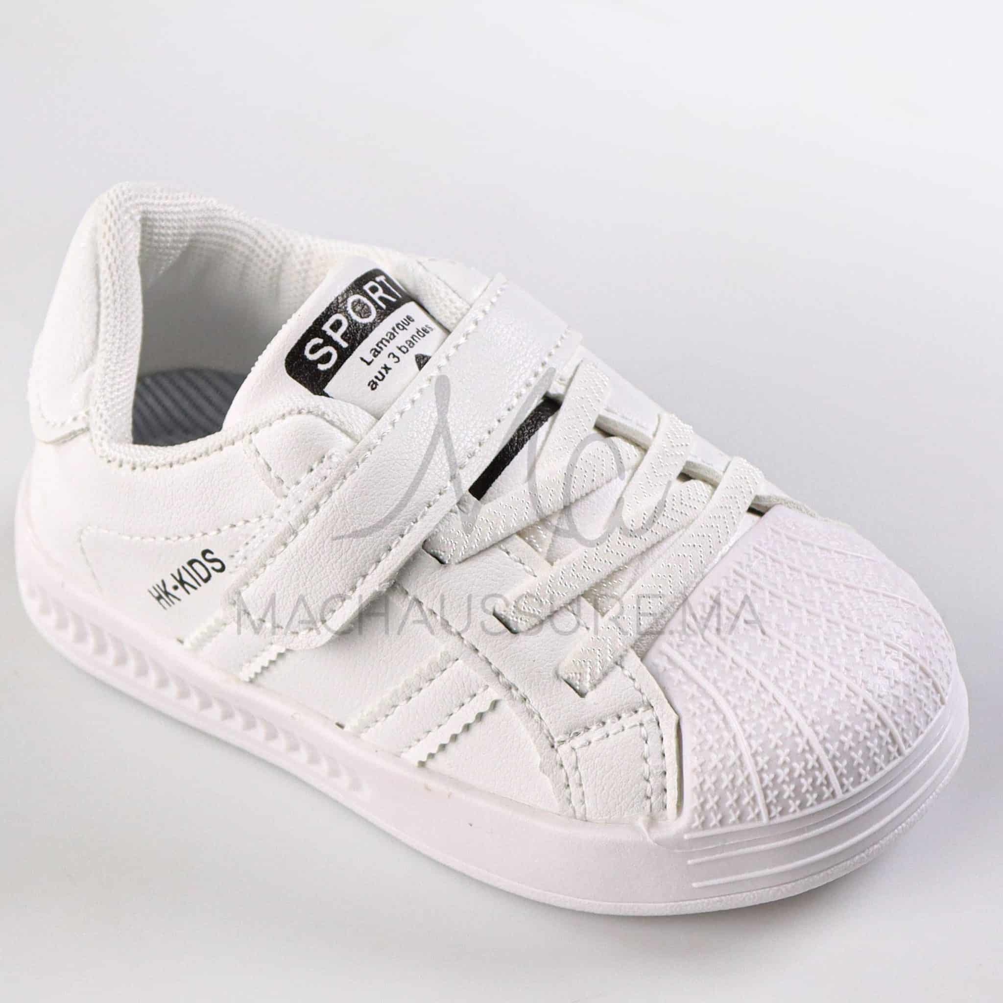 LuxeFlex - Baskets enfants en Blanc.