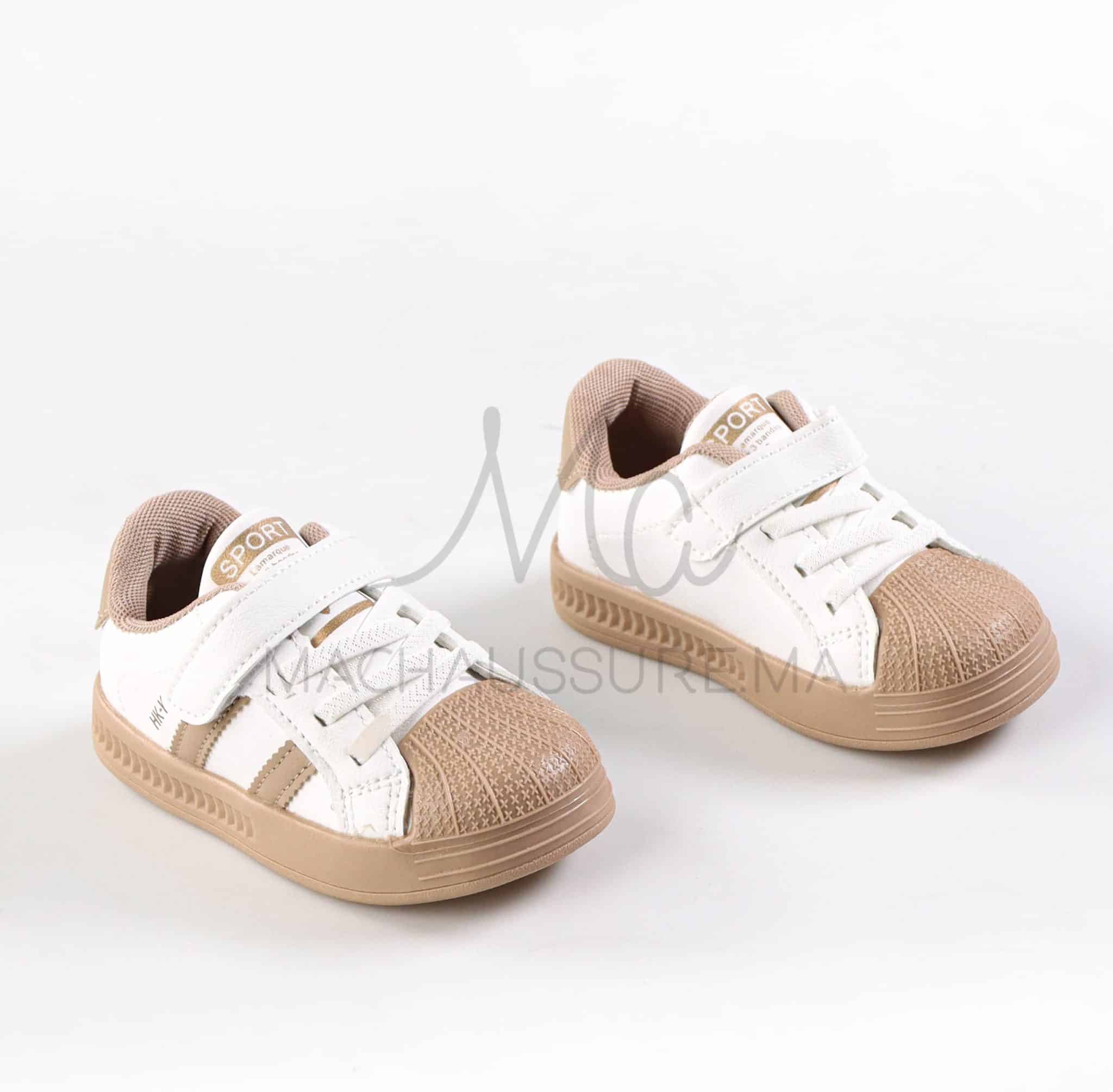 LuxeFlex - Baskets enfants en Kaki.