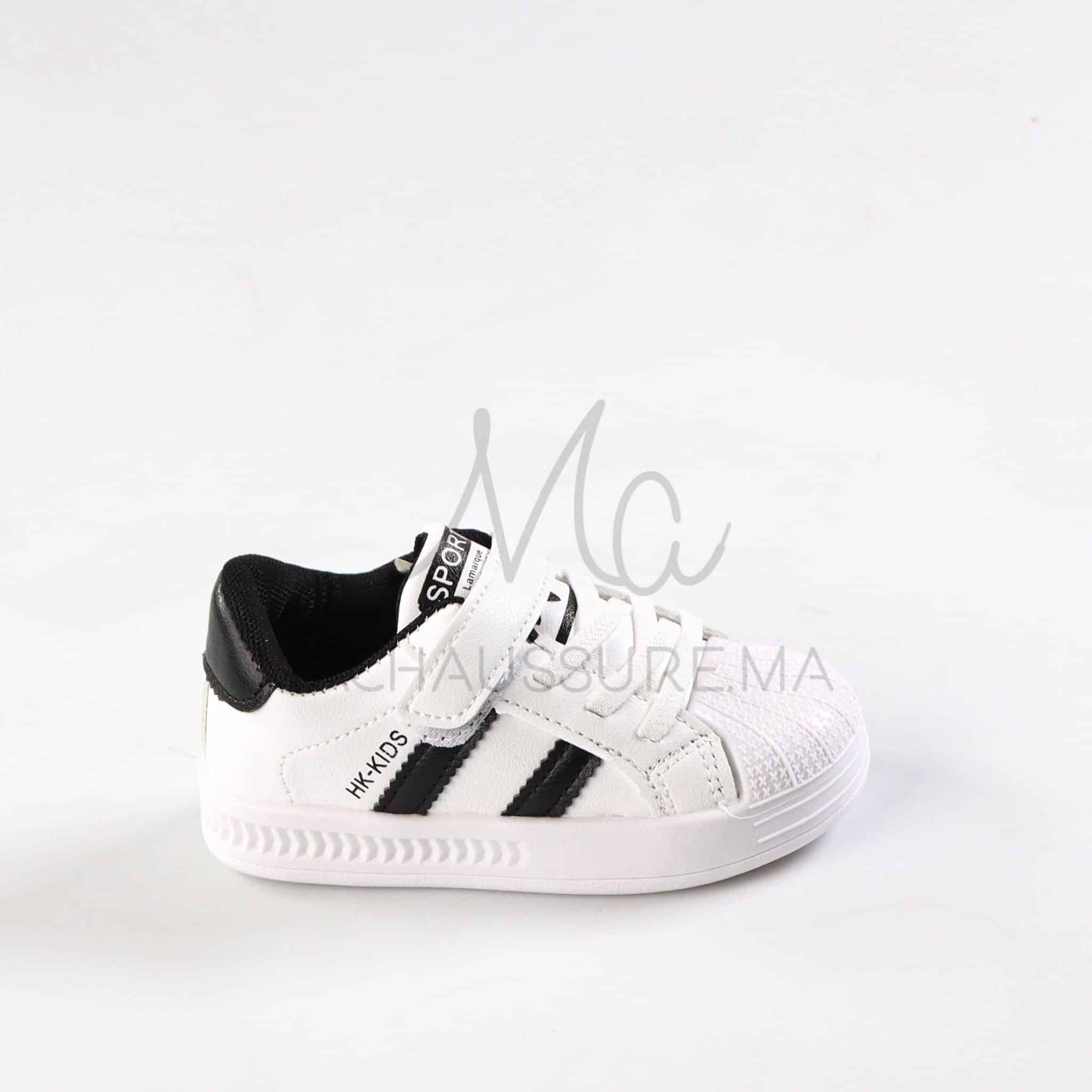 LuxeFlex - Baskets enfants en Noir.