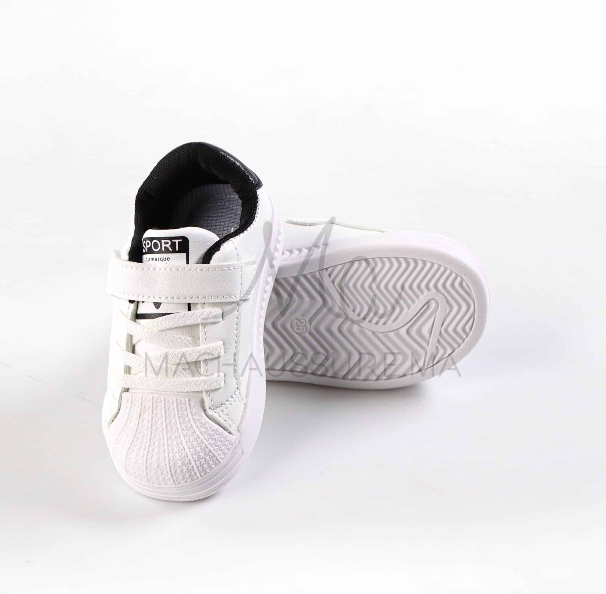 LuxeFlex - Baskets enfants en Noir.