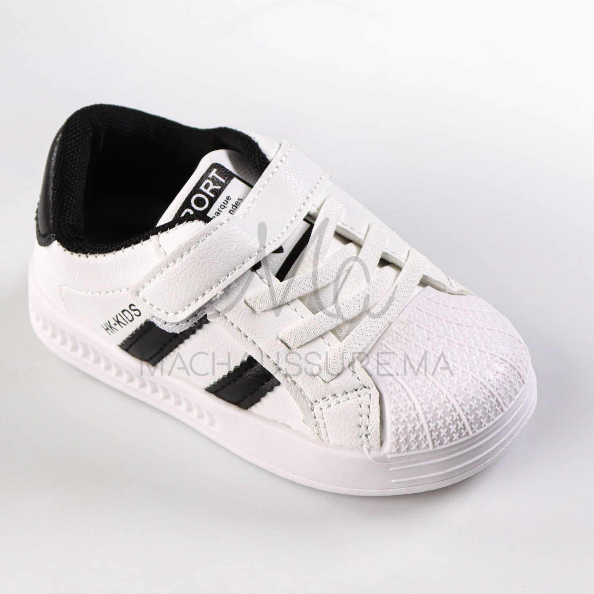 LuxeFlex - Baskets enfants en Noir.