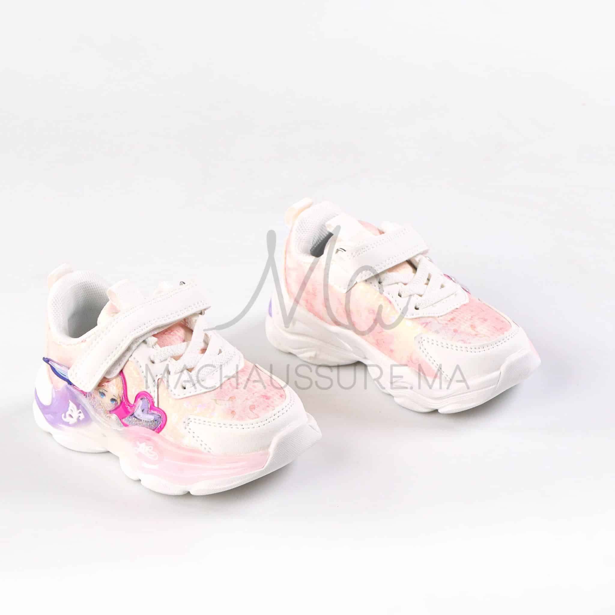 GlowFairy - Baskets enfants en Blanc.