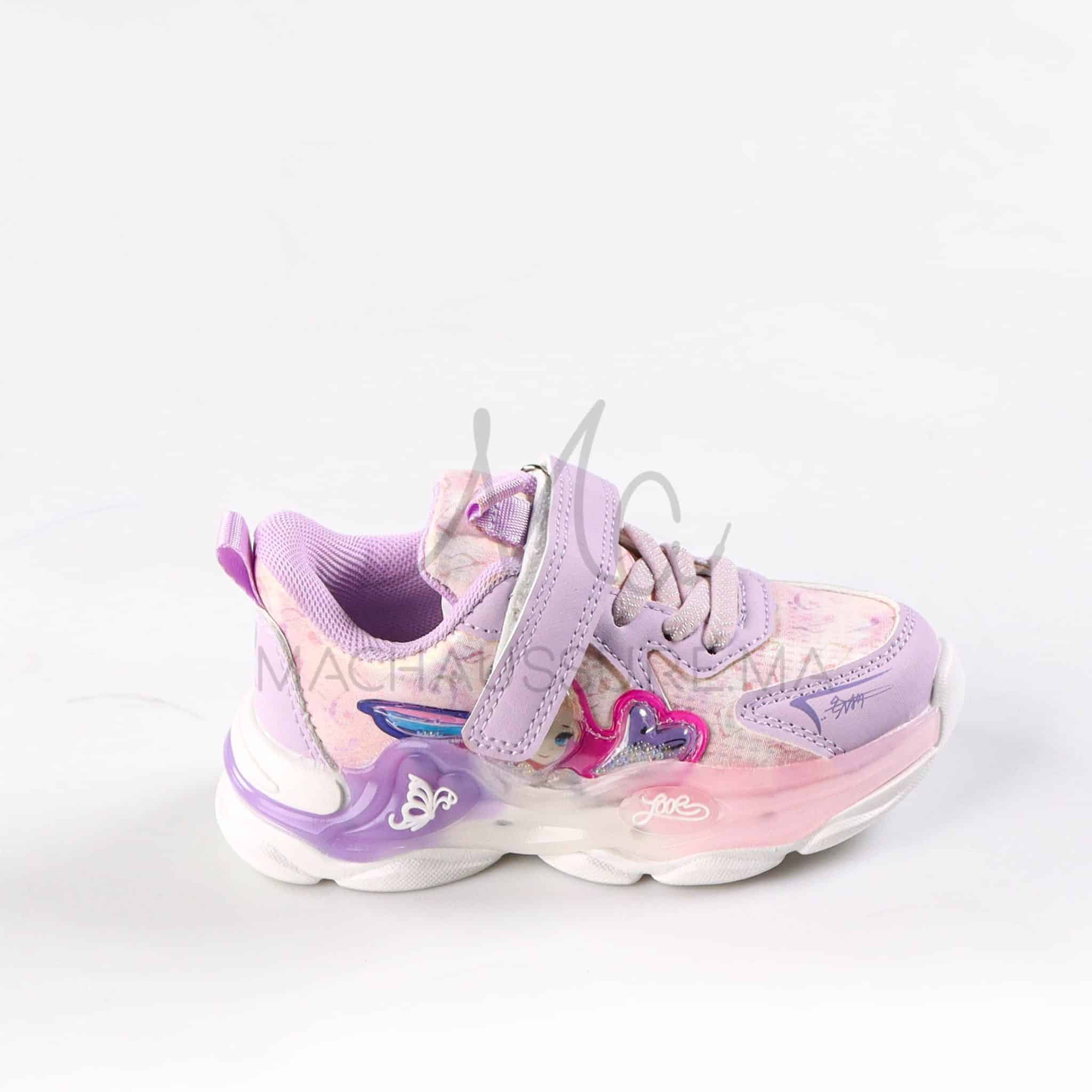 GlowFairy - Baskets enfants en Mauve.