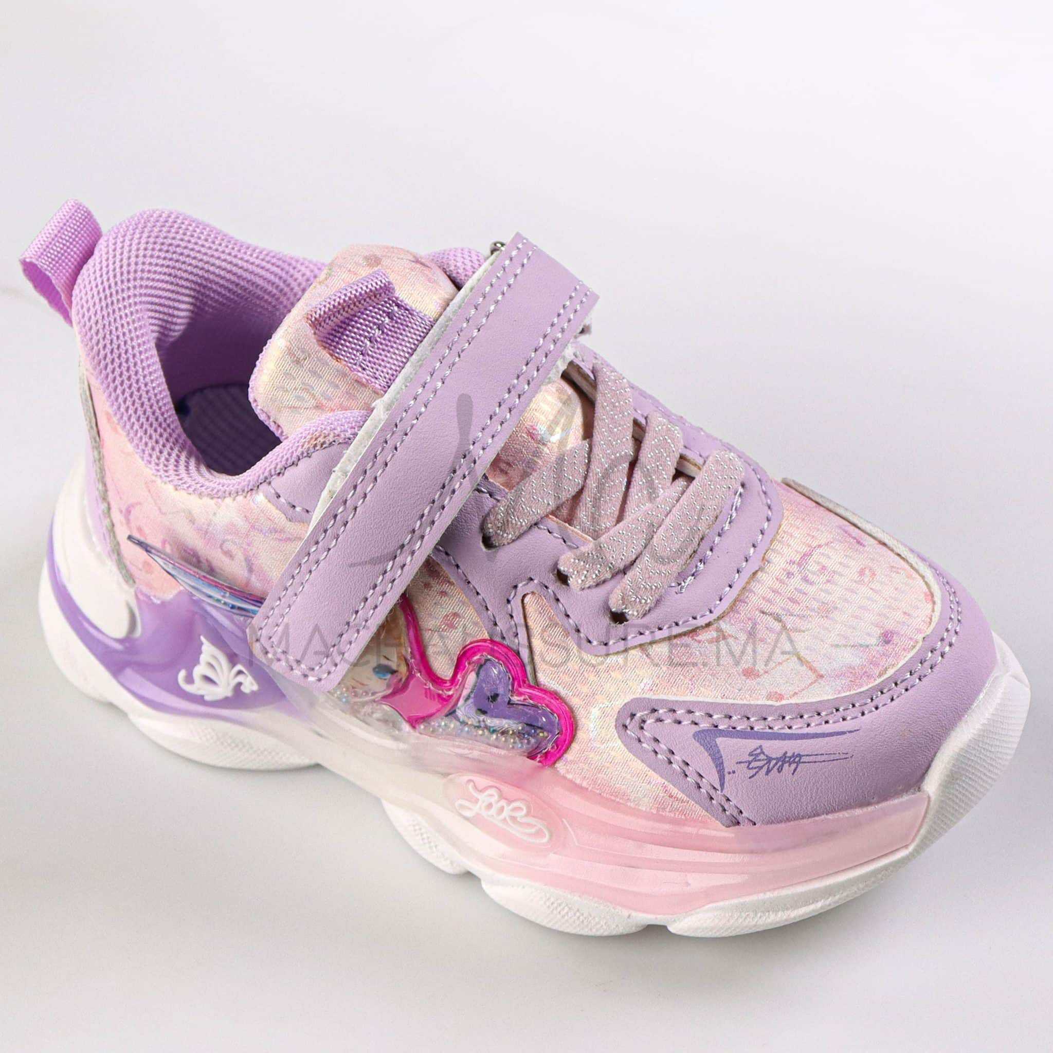 GlowFairy - Baskets enfants en Mauve.