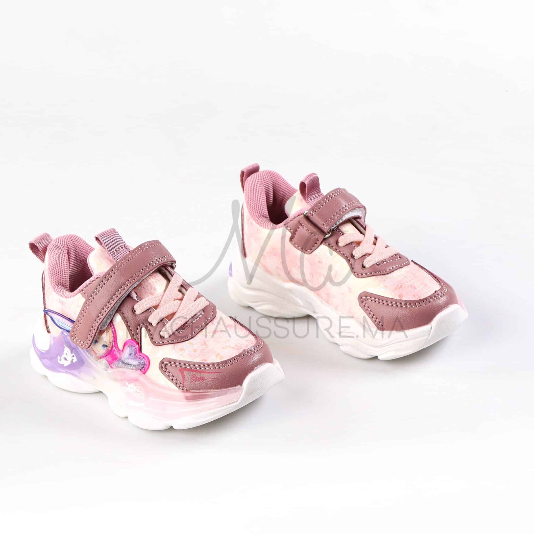 GlowFairy - Baskets enfants en Rose.