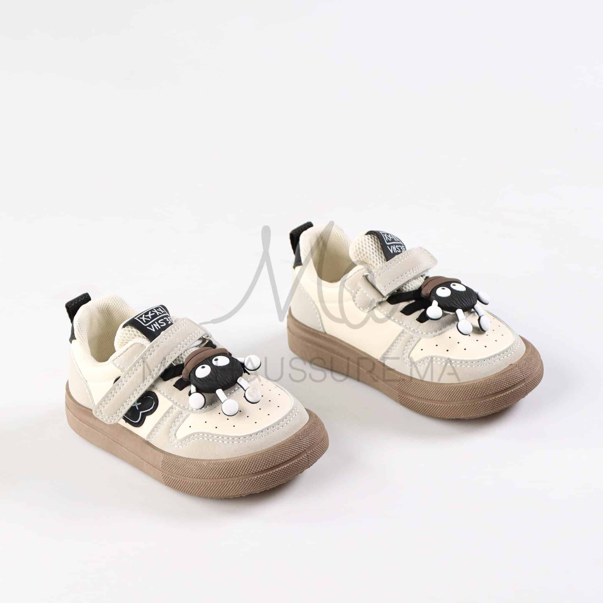 EdgeKick - Baskets Enfants en Noir.