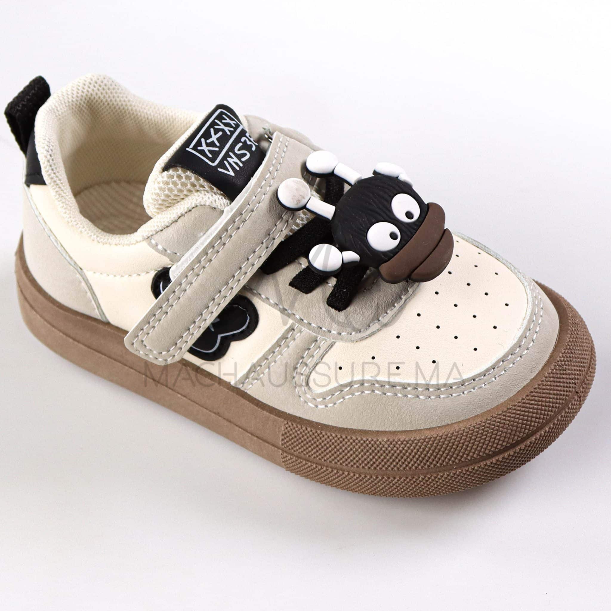 EdgeKick - Baskets Enfants en Noir.