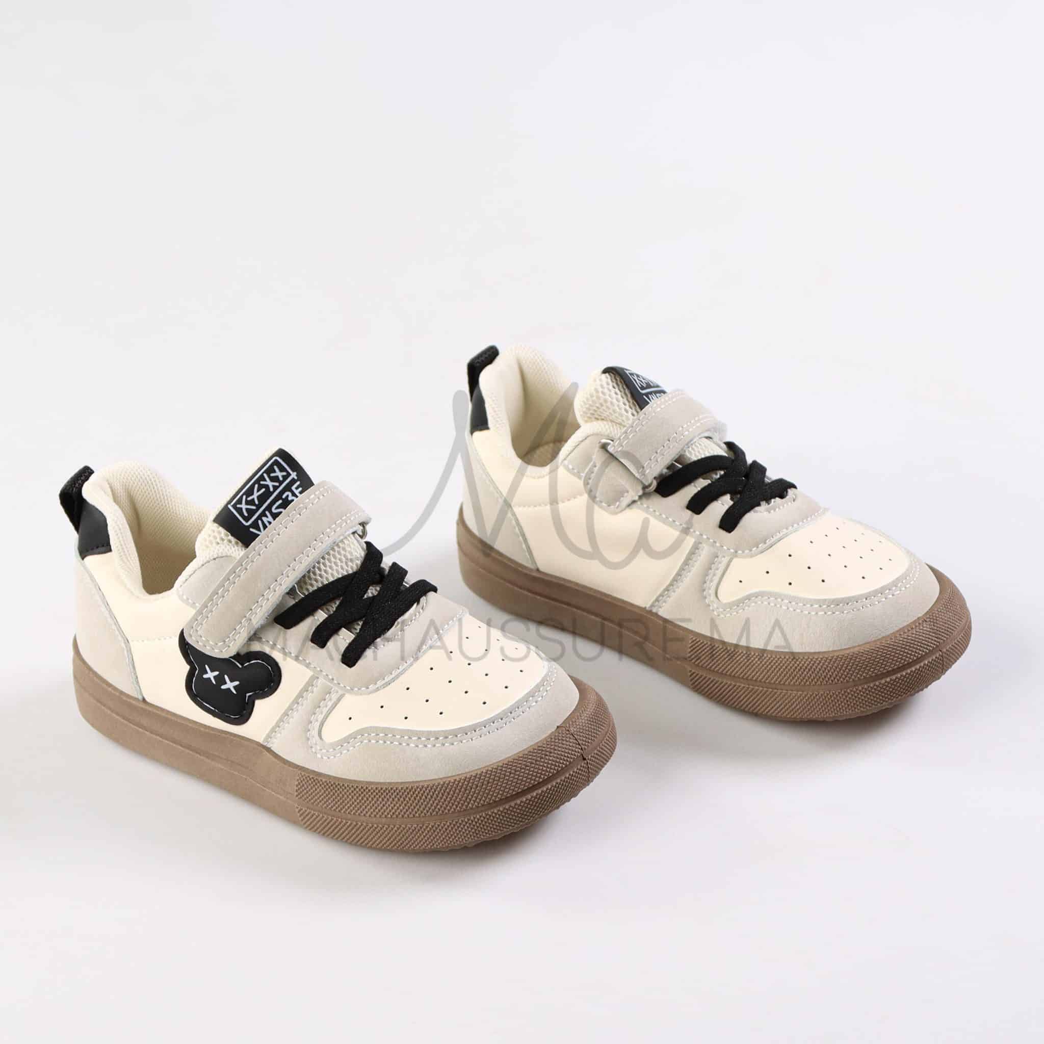 Kickster - Baskets enfants en Noir.