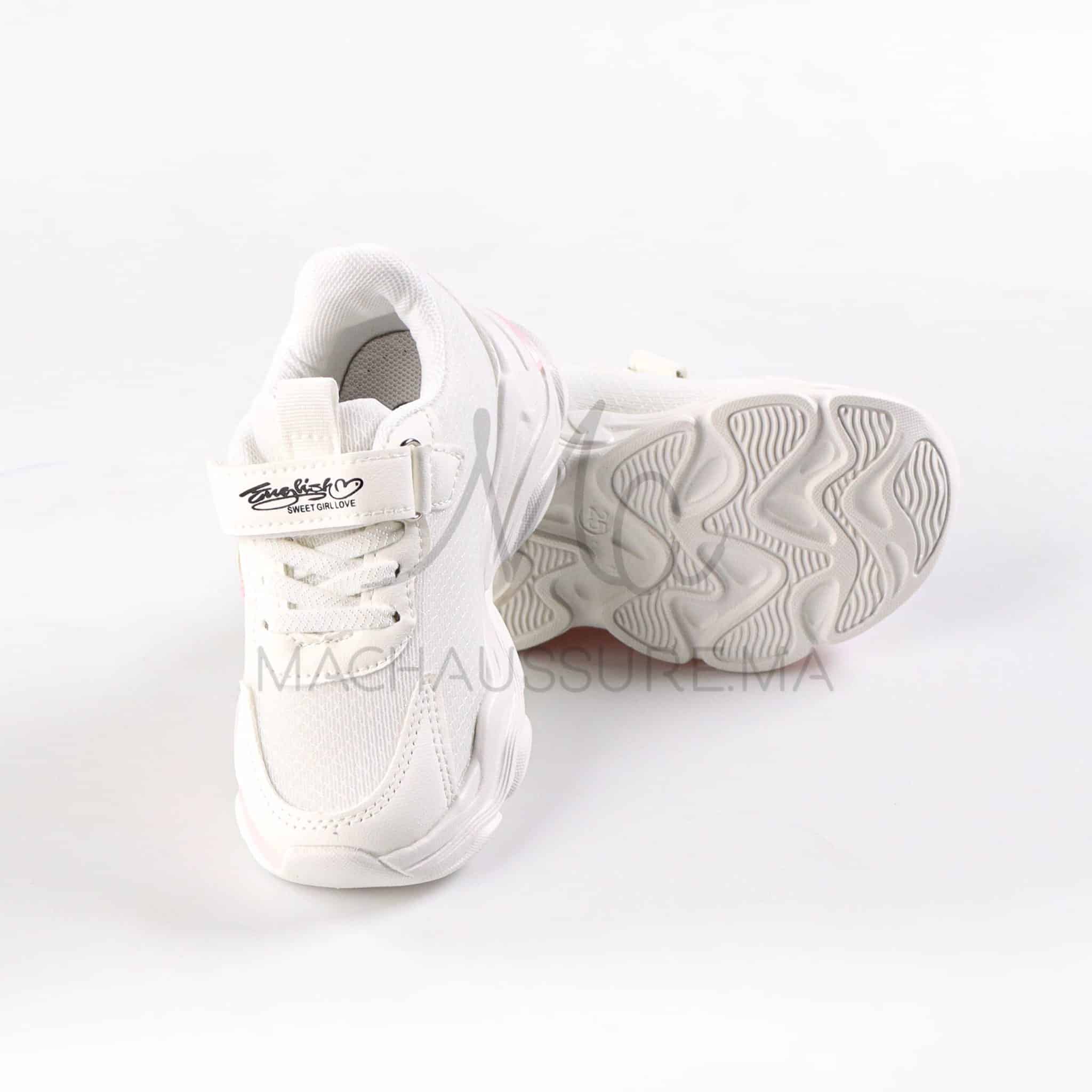 ShinyFairy - Baskets Enfants en Blanc.