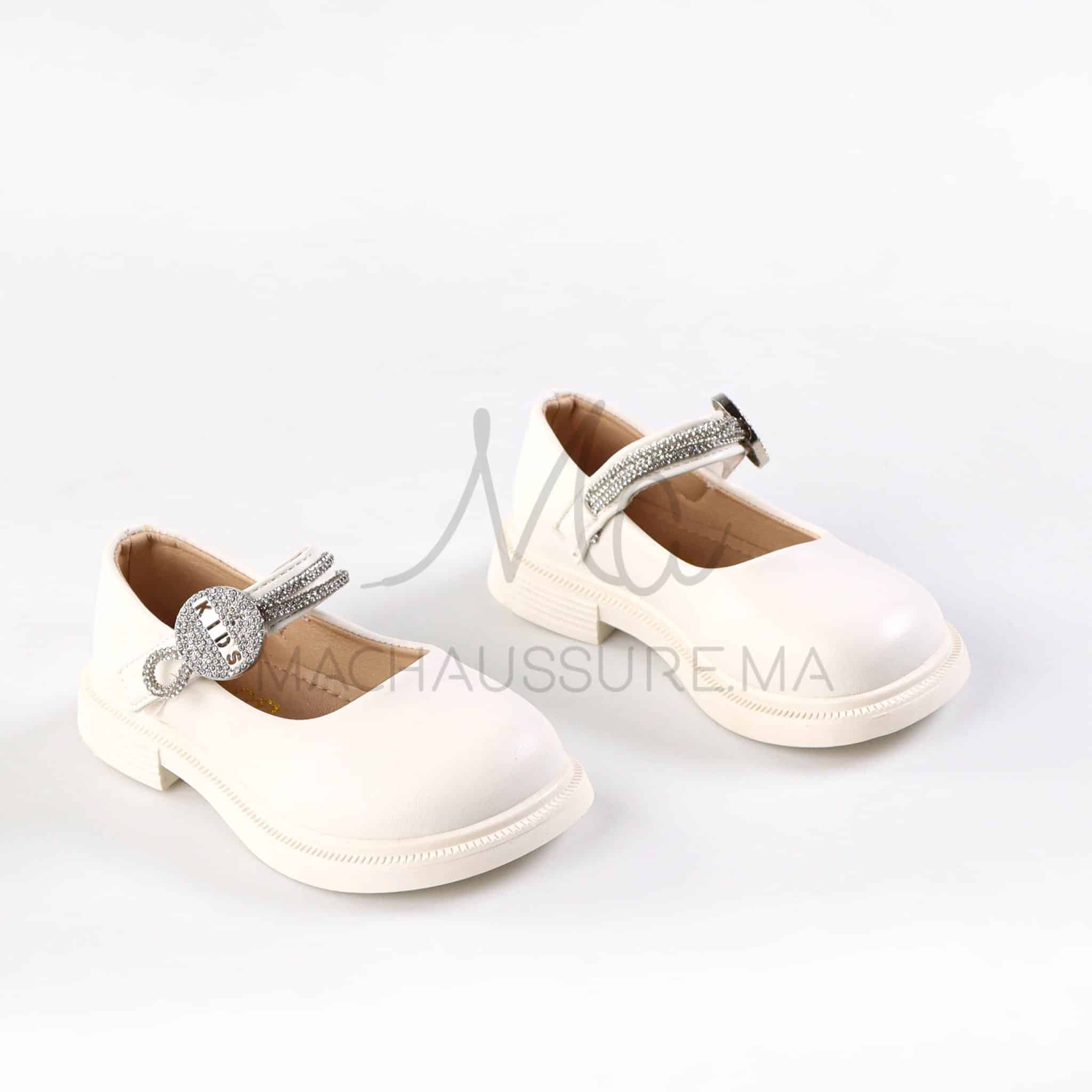 SoftBloom - Basllerines fille en Blanc.