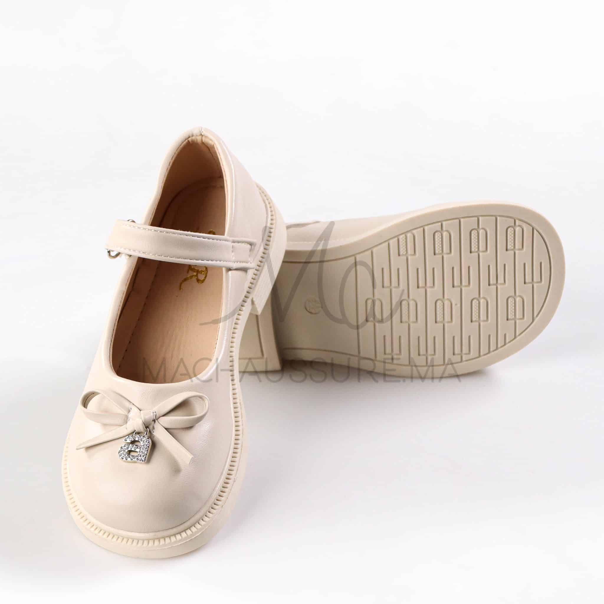 SparkleBelle - Ballerines fille en Beige.