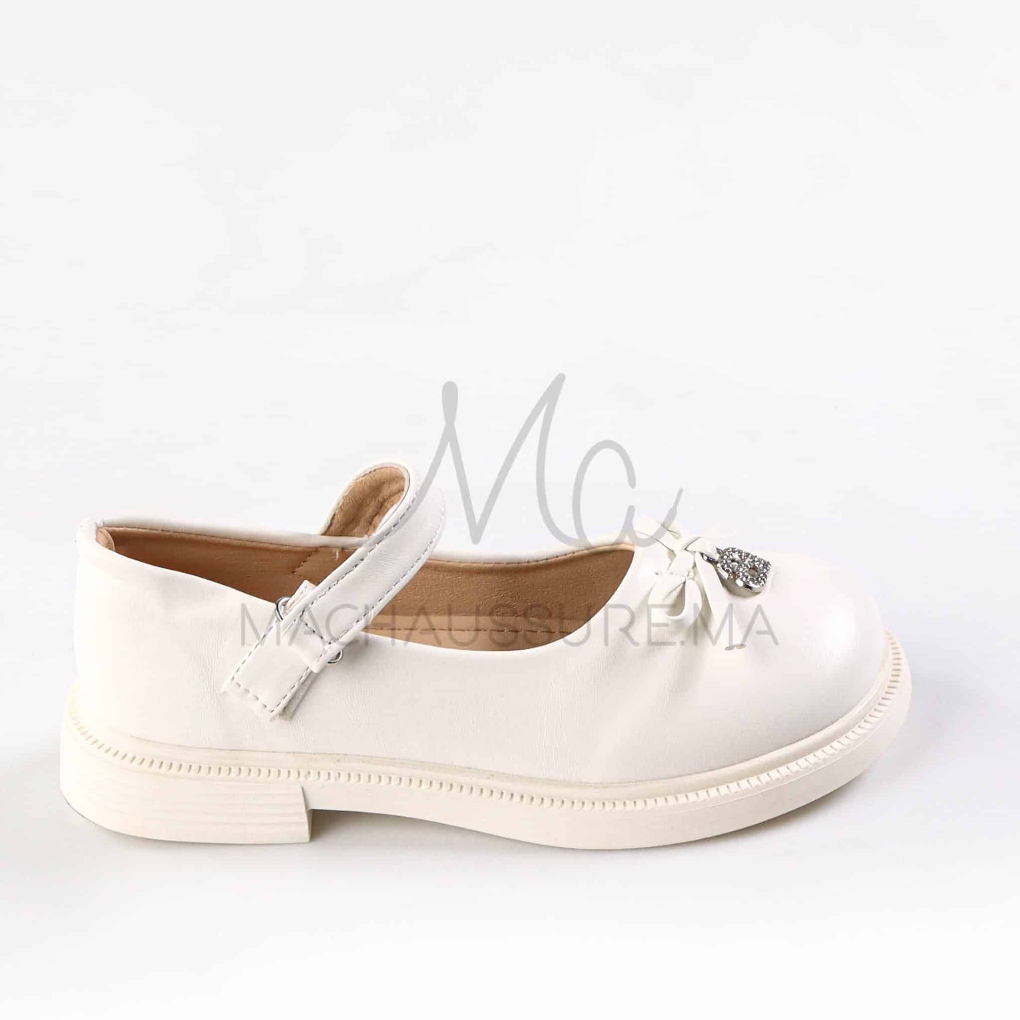 SparkleBelle - Ballerines fille en Blanc.