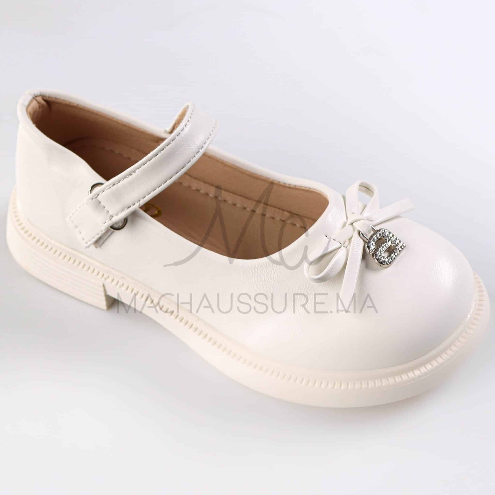 SparkleBelle - Ballerines fille en Blanc.