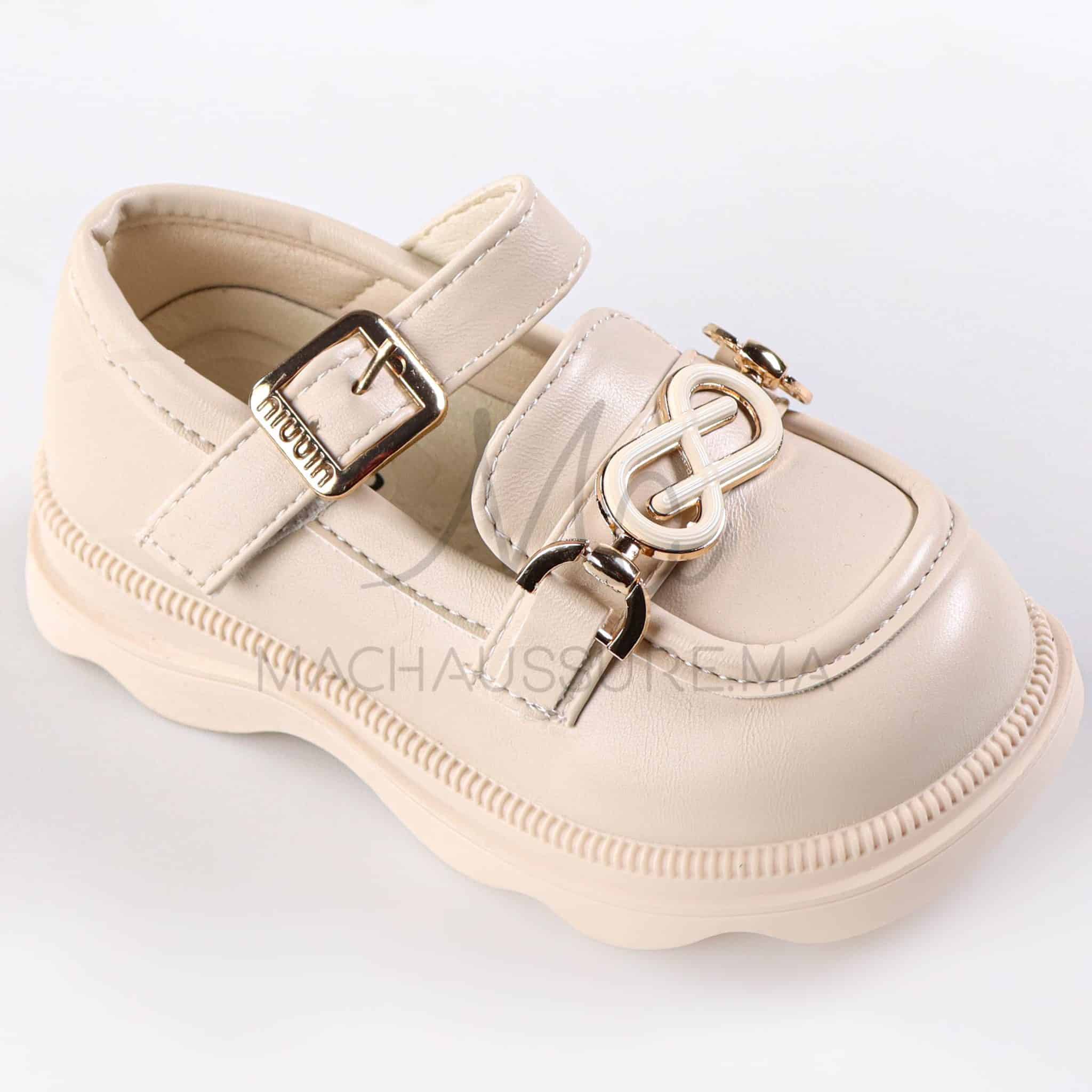 ChicPetal - Ballerines fille en Beige.