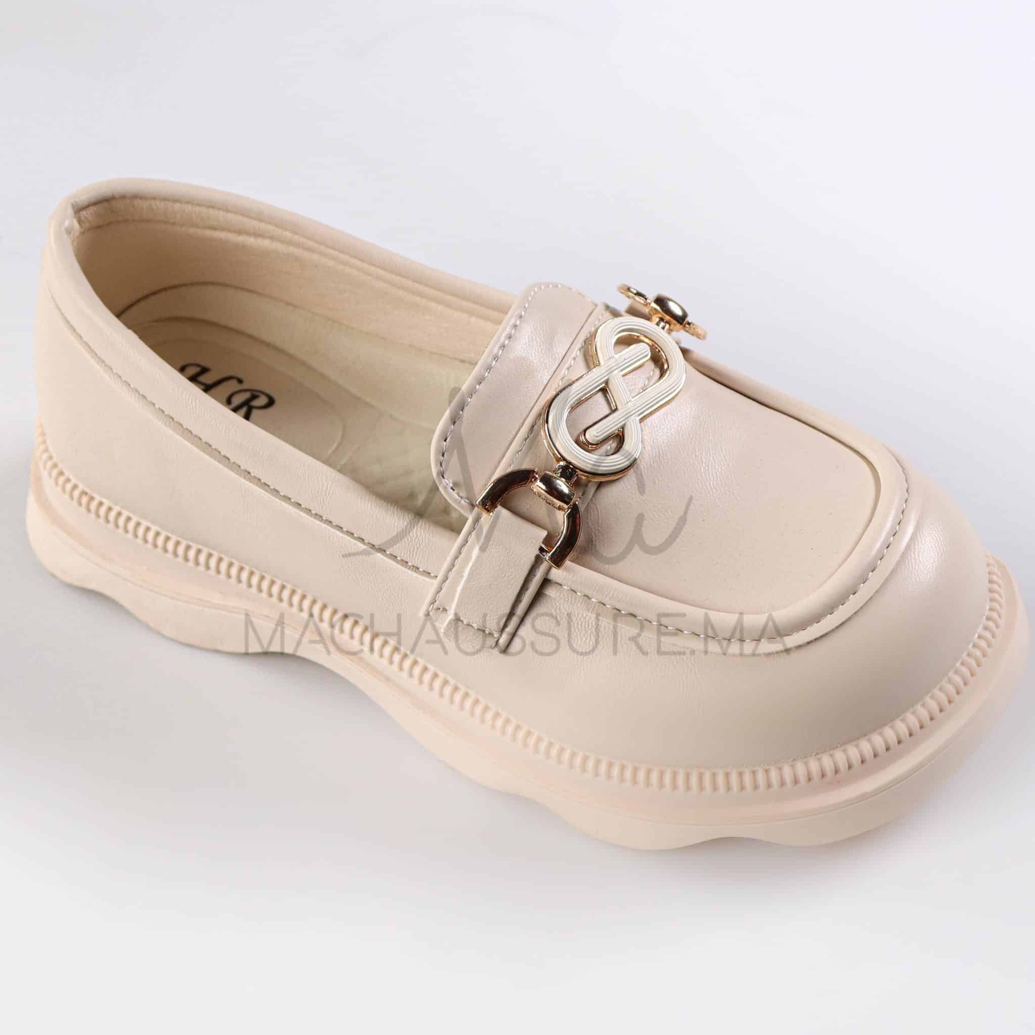 ChicPetal - Ballerines fille en Beige.