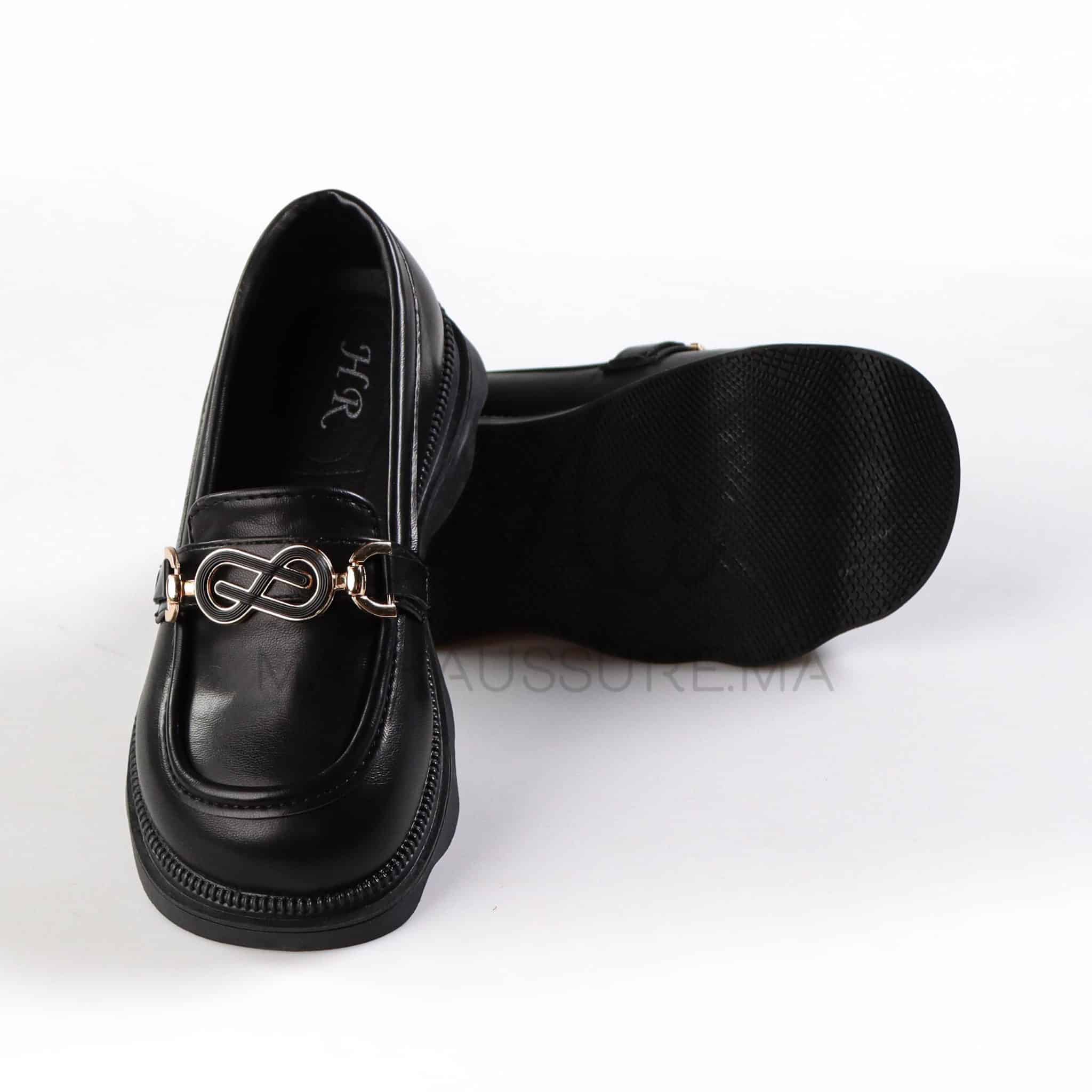 ChicPetal - Ballerines fille en Noir.