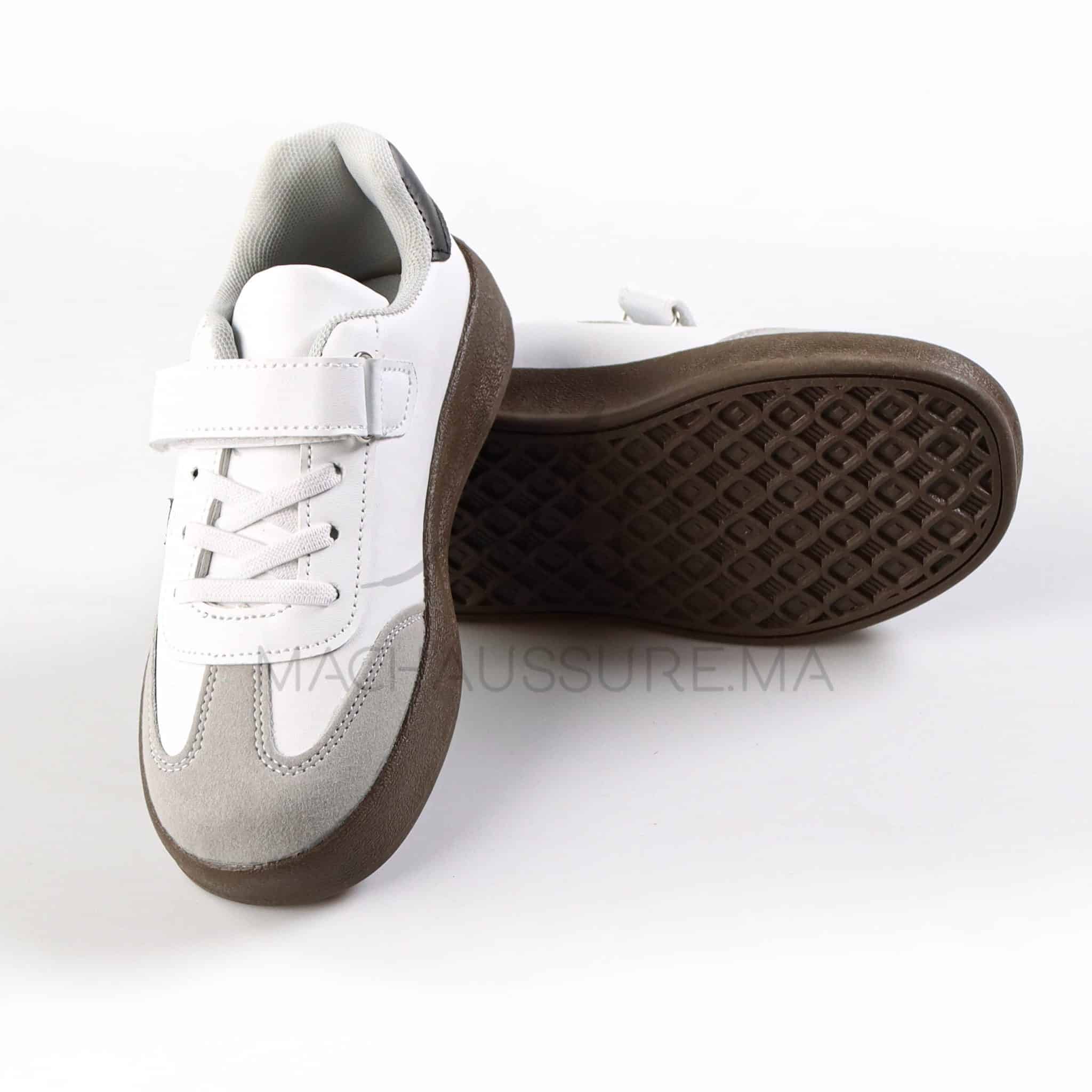 WildSprint - Baskets Enfants en Blanc.