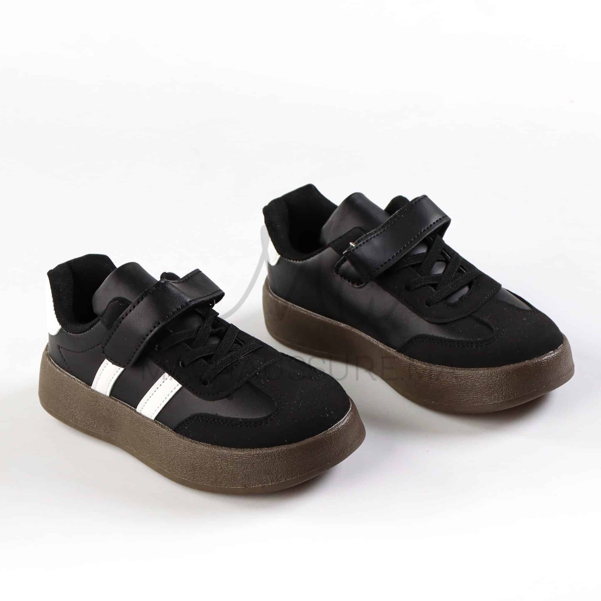WildSprint - Baskets Enfants en Noir.