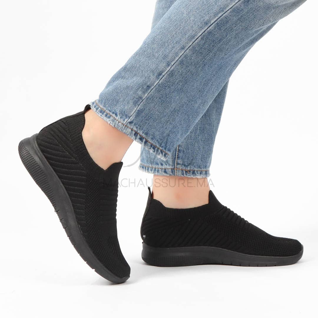 Spedy – Baskets Respirantes en Noir.