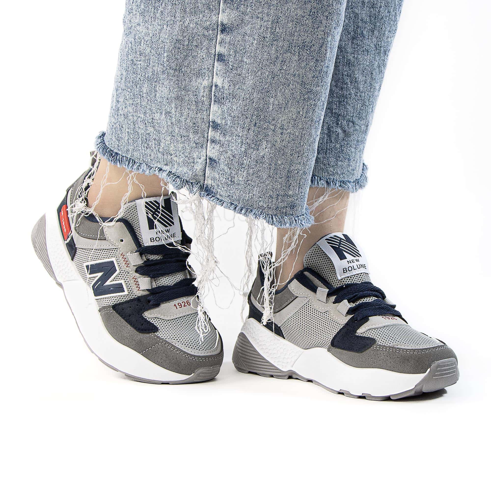 AurMotion – Baskets Femmes en Bleu.