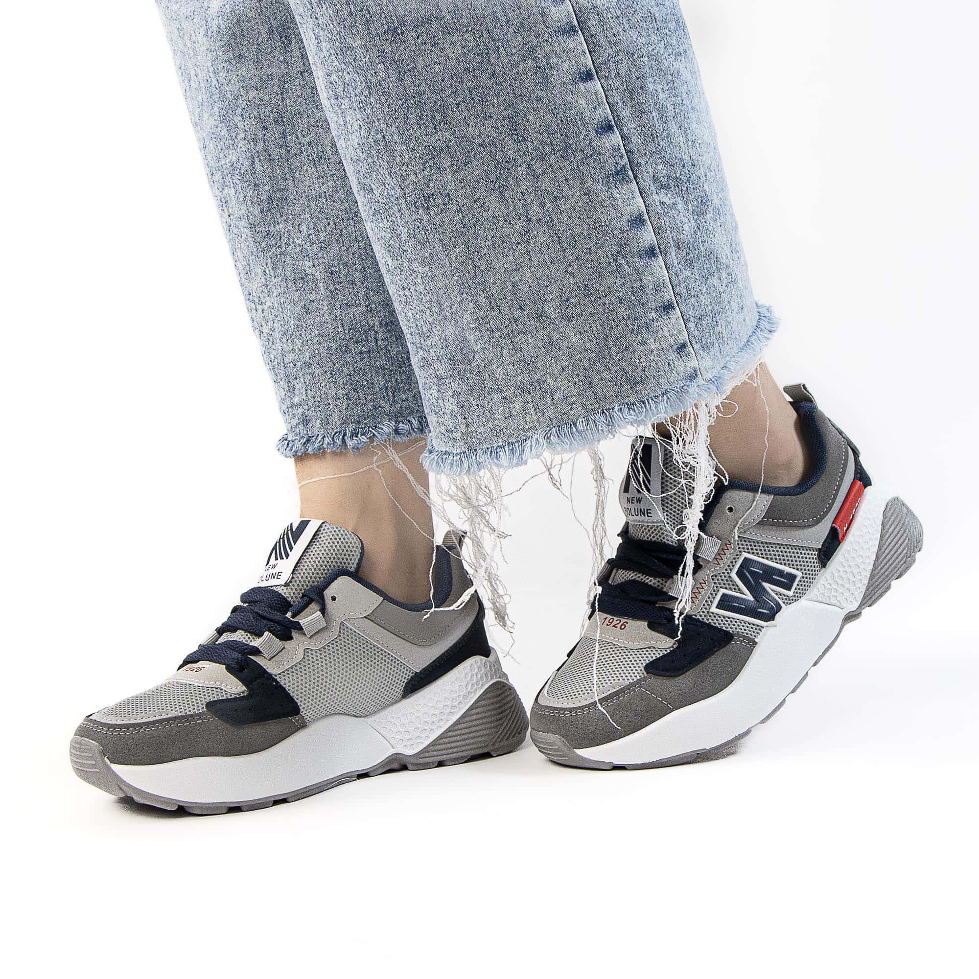 AurMotion – Baskets Femmes en Bleu.
