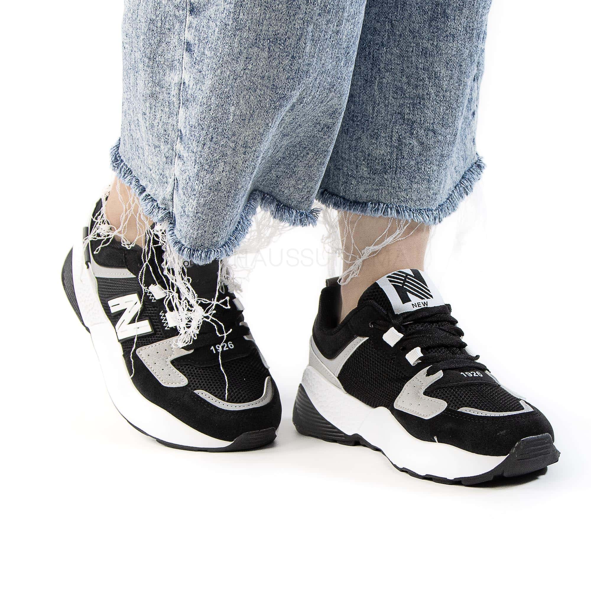 AurMotion – Baskets Femmes en Noir.