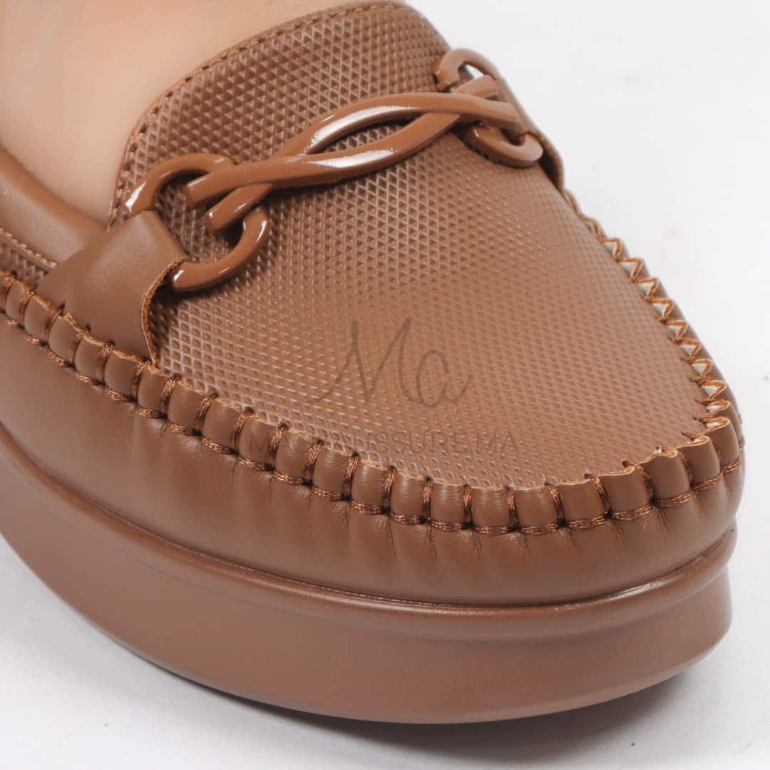 Yrsa – Mocassins Femmes en Tabac.