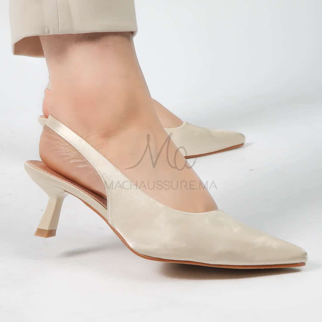 Béryl - Escarpins femmes en Beige.