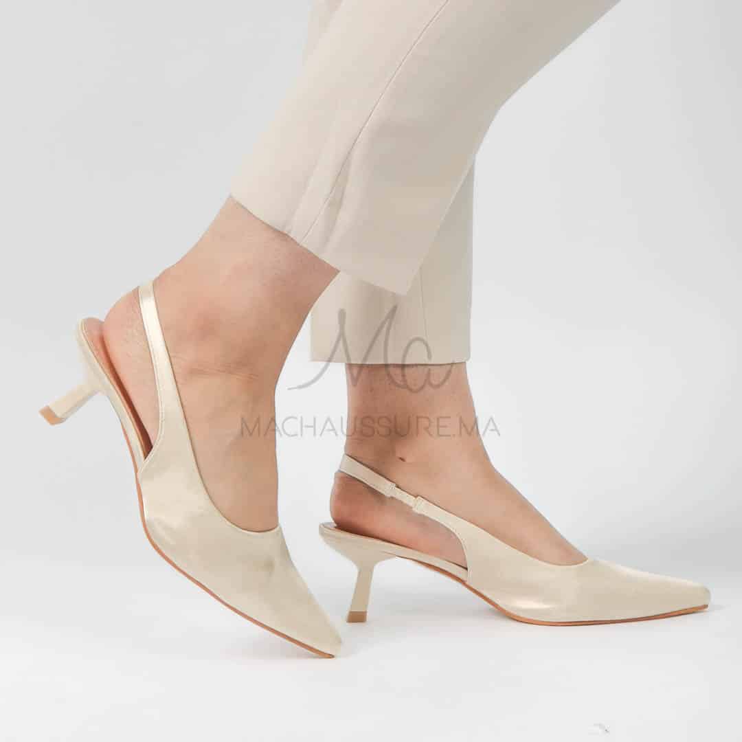 Béryl - Escarpins femmes en Beige.