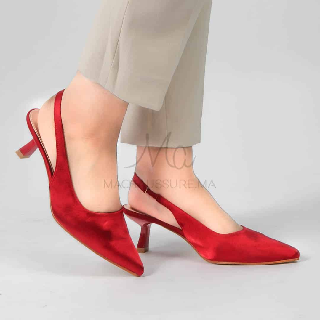 Béryl - Escarpins femmes en Rouge.