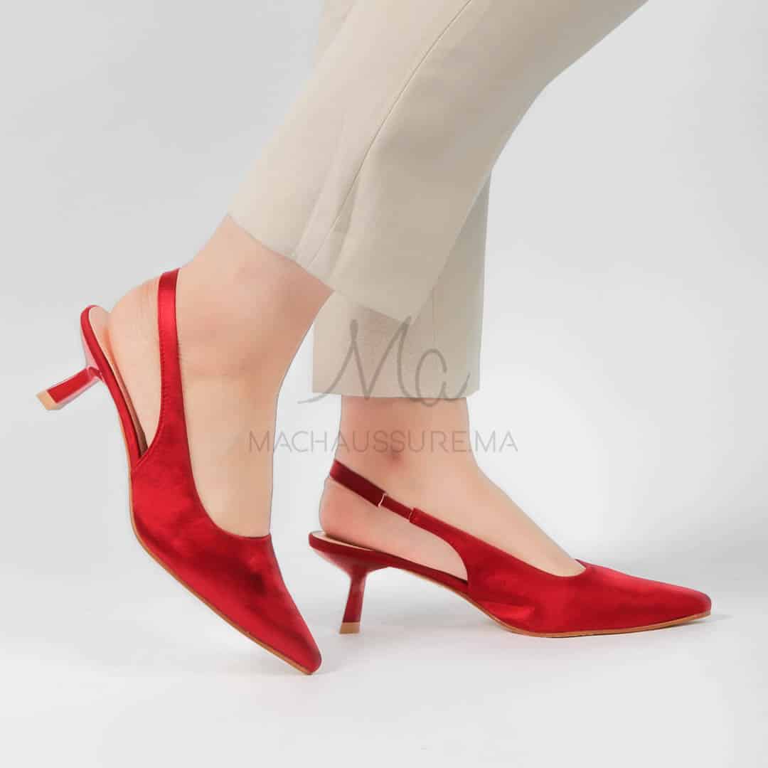 Béryl - Escarpins femmes en Rouge.