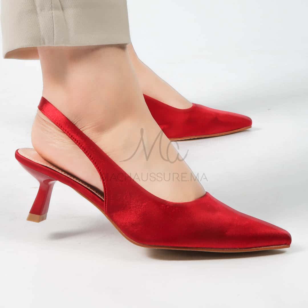 Béryl - Escarpins femmes en Rouge.
