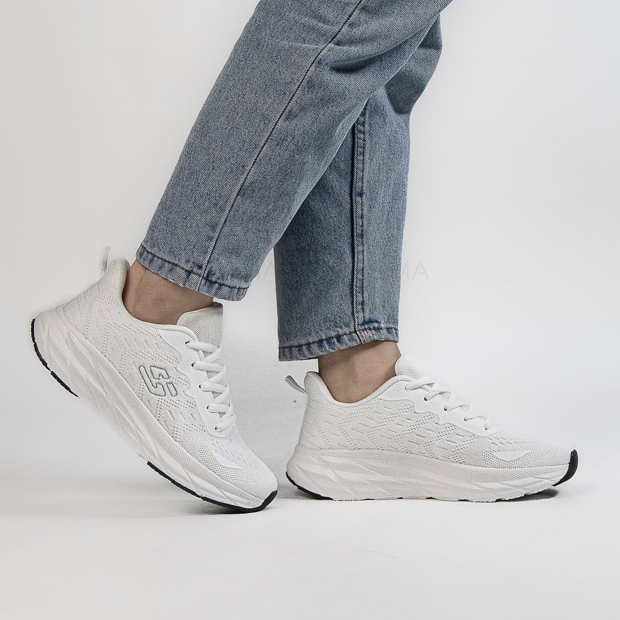FlexyFit – Baskets Confortable en Blanc.
