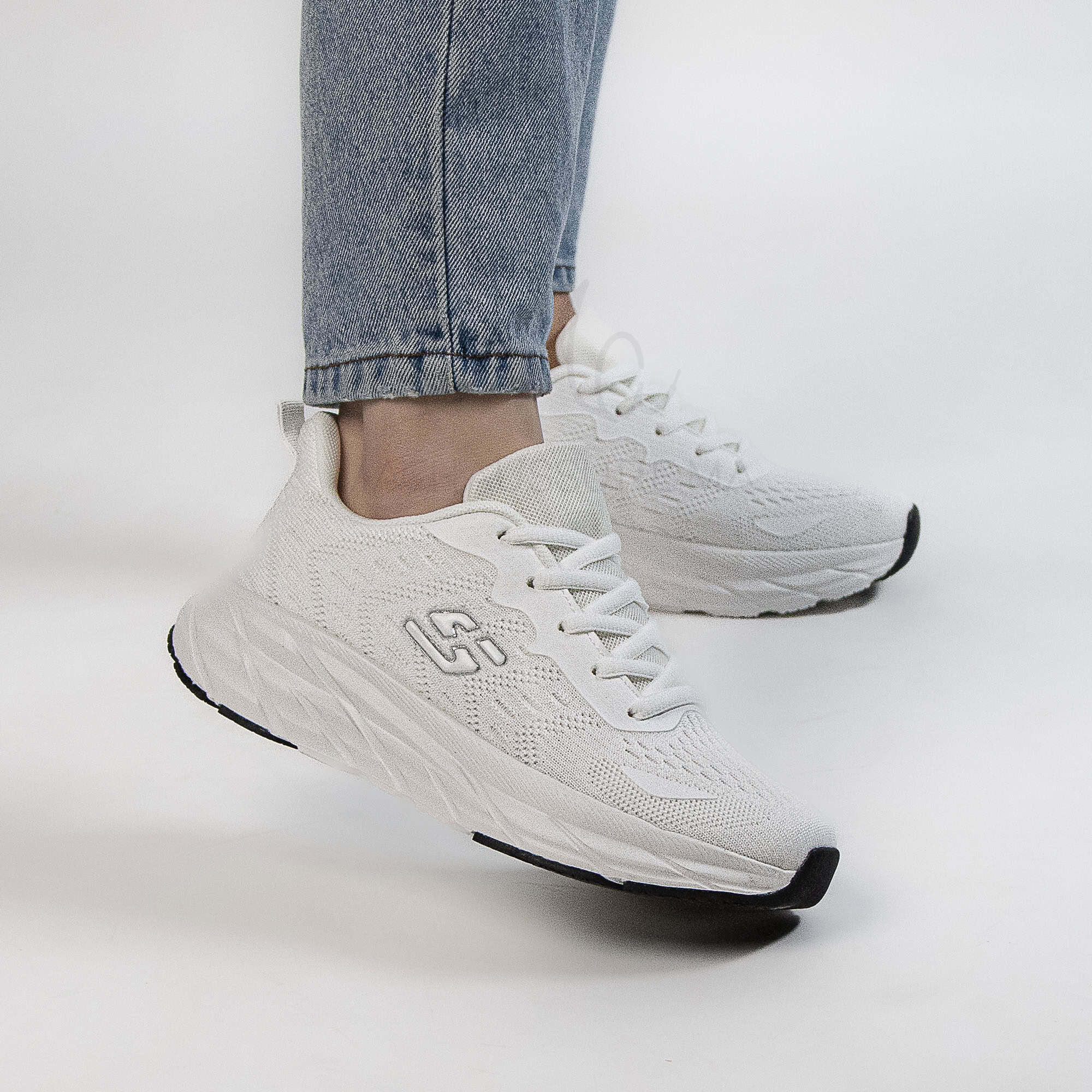 FlexyFit – Baskets Confortable en Blanc.