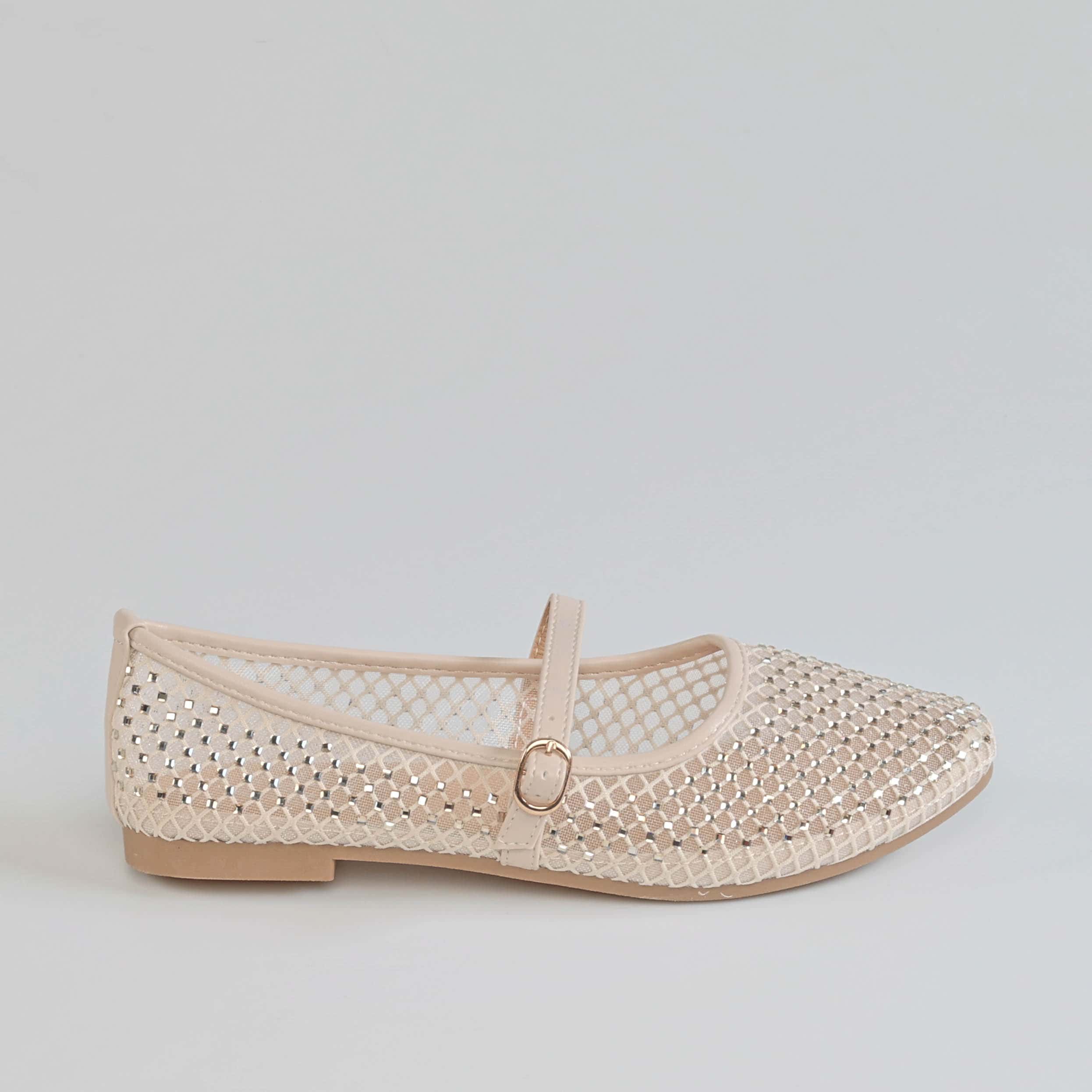 LAVANDE – Ballerines Femmes en Beige.