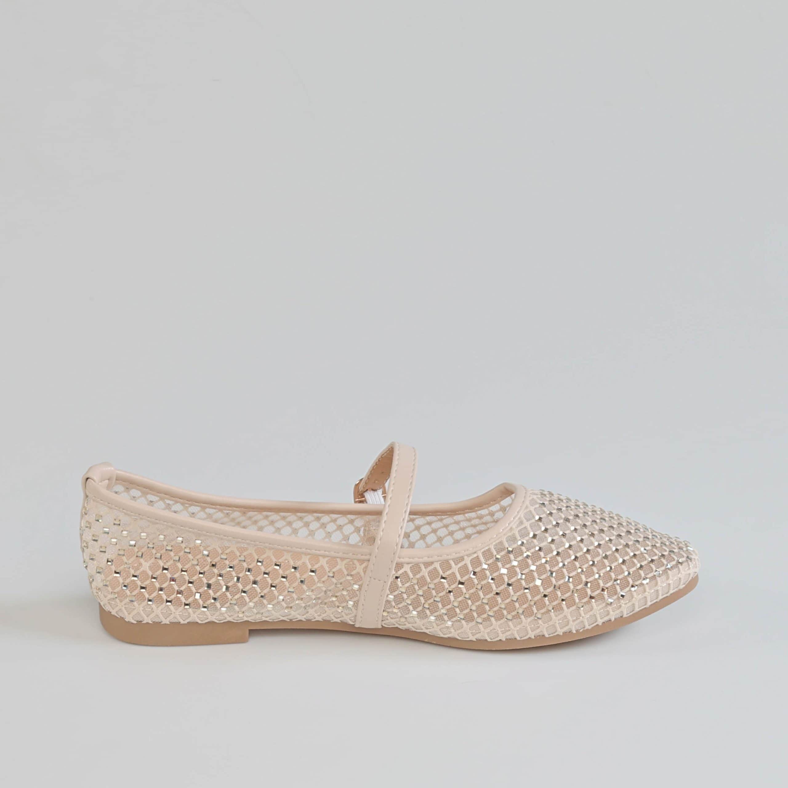 LAVANDE – Ballerines Femmes en Beige.