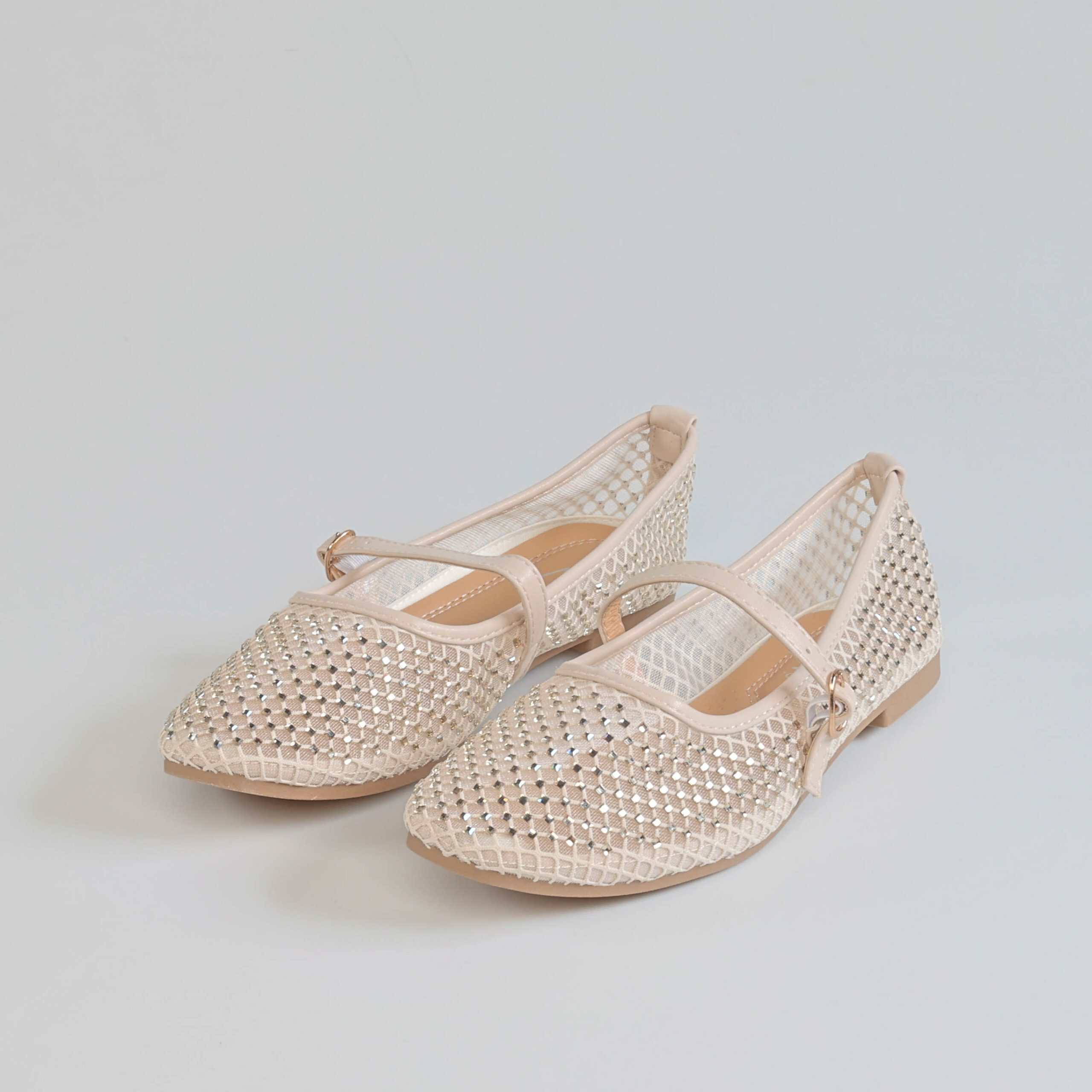 LAVANDE – Ballerines Femmes en Beige.