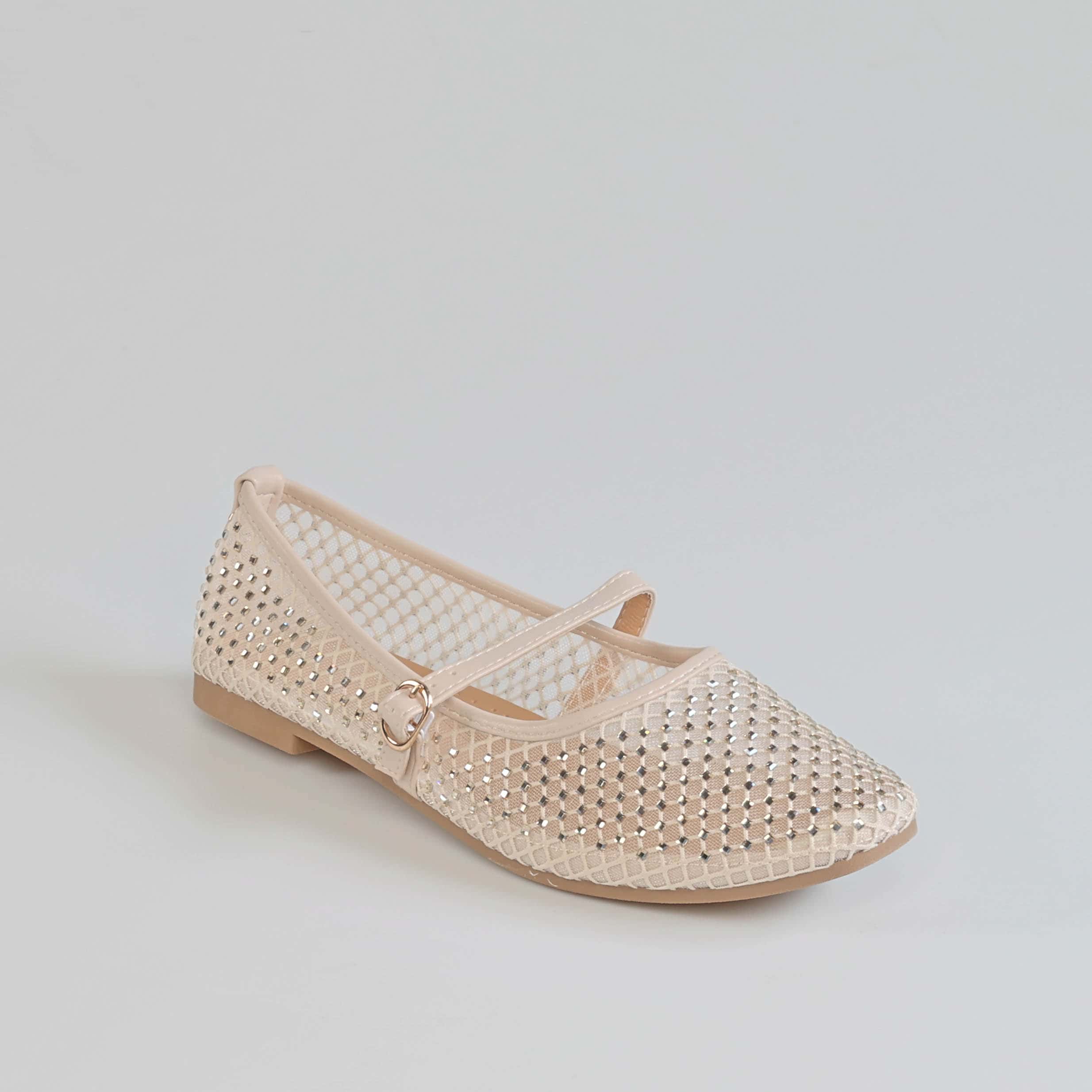 LAVANDE – Ballerines Femmes en Beige.