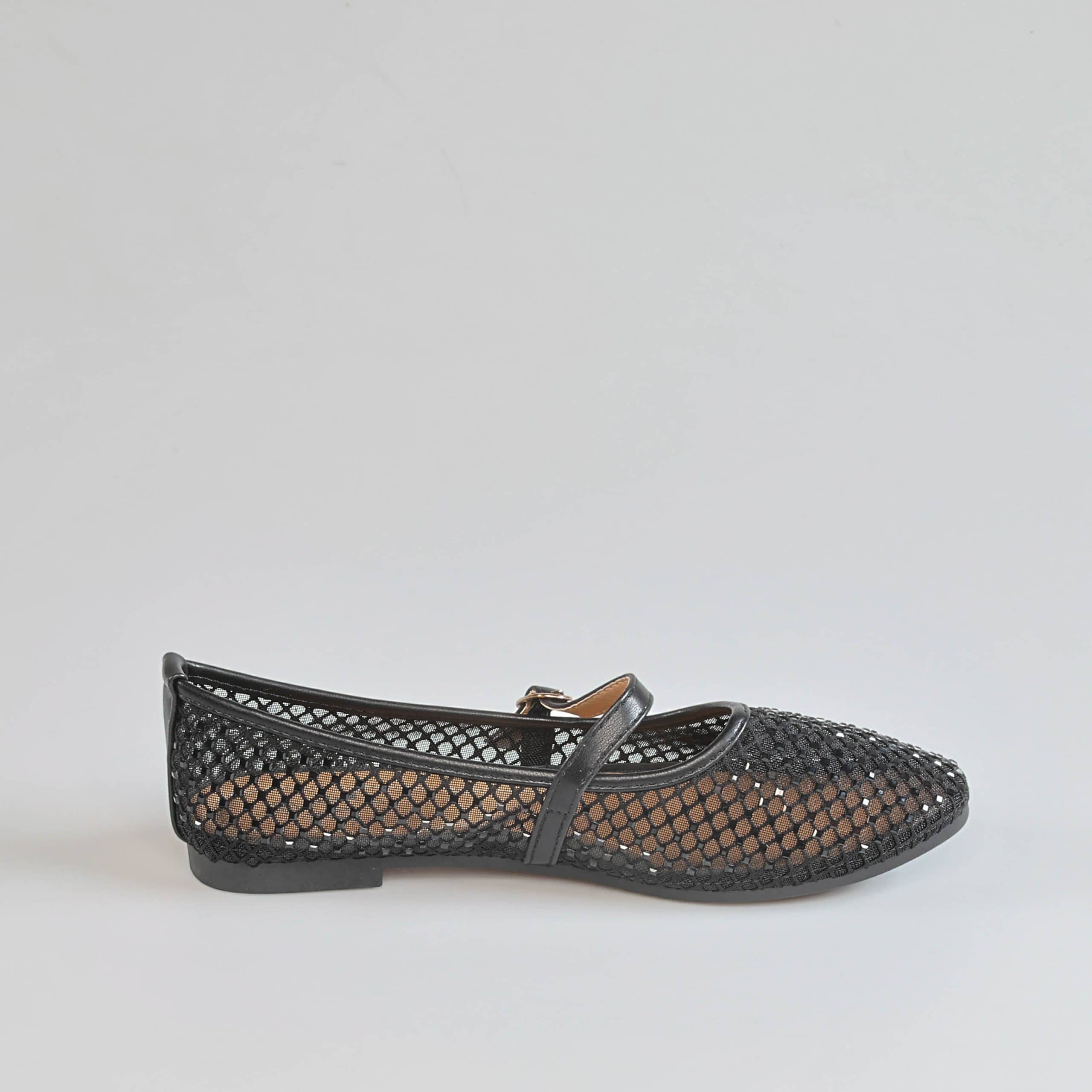 LAVANDE – Ballerines Femmes en Noir.