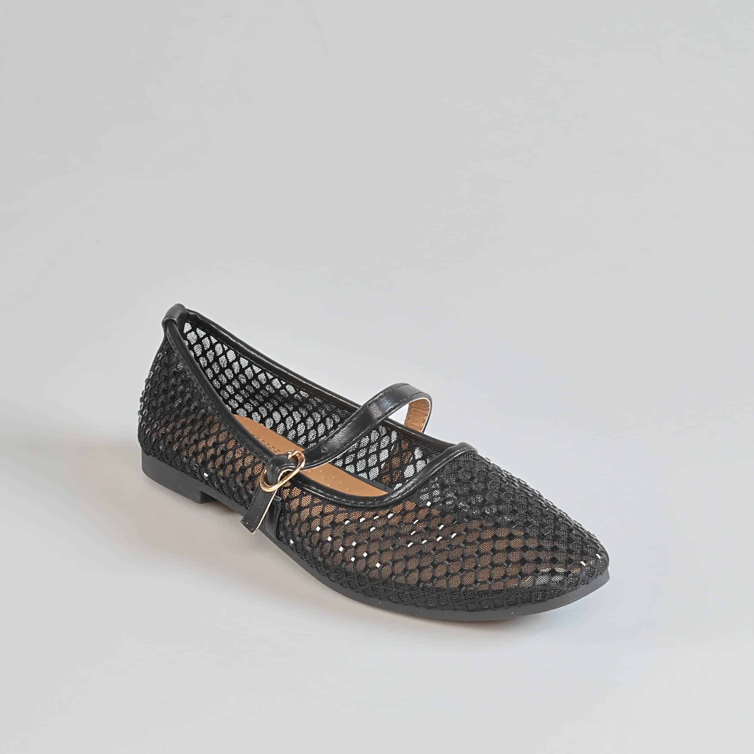 LAVANDE – Ballerines Femmes en Noir.