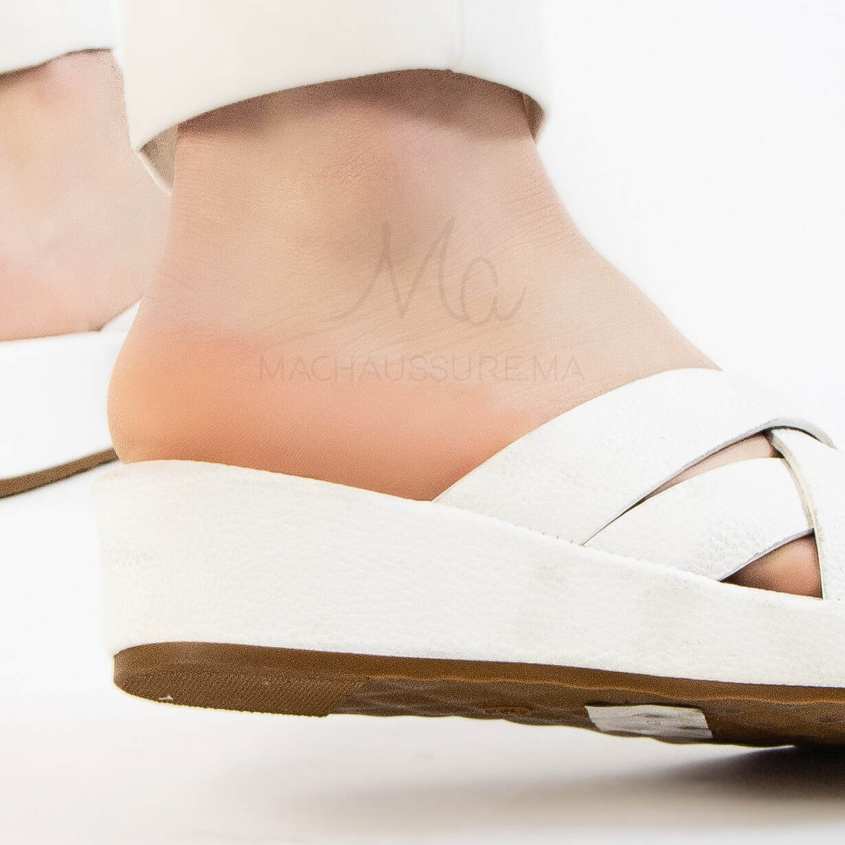 Josefina – Sandales confortables femmes en Blanc.