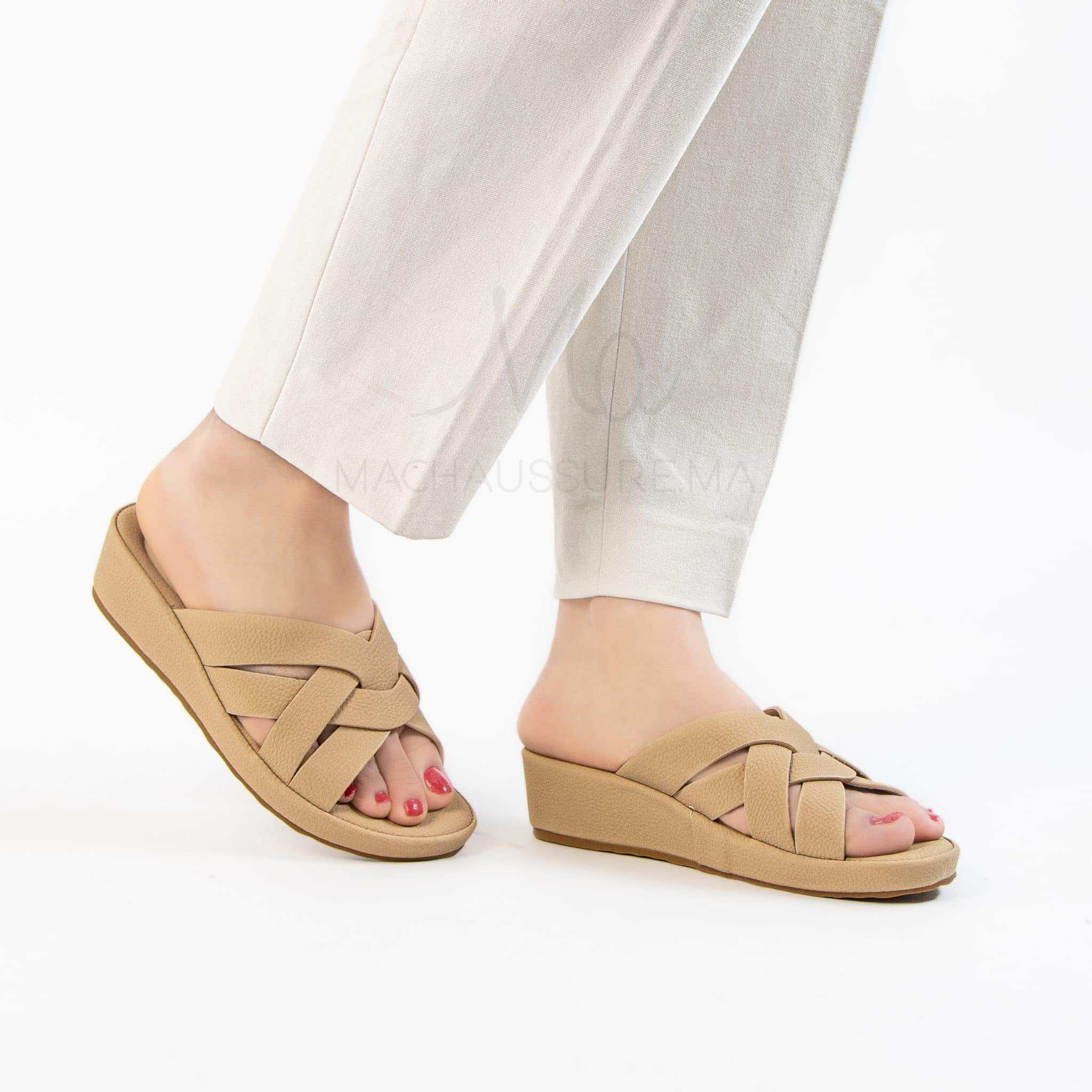 Josefina – Sandales confortables femmes en Kaki.