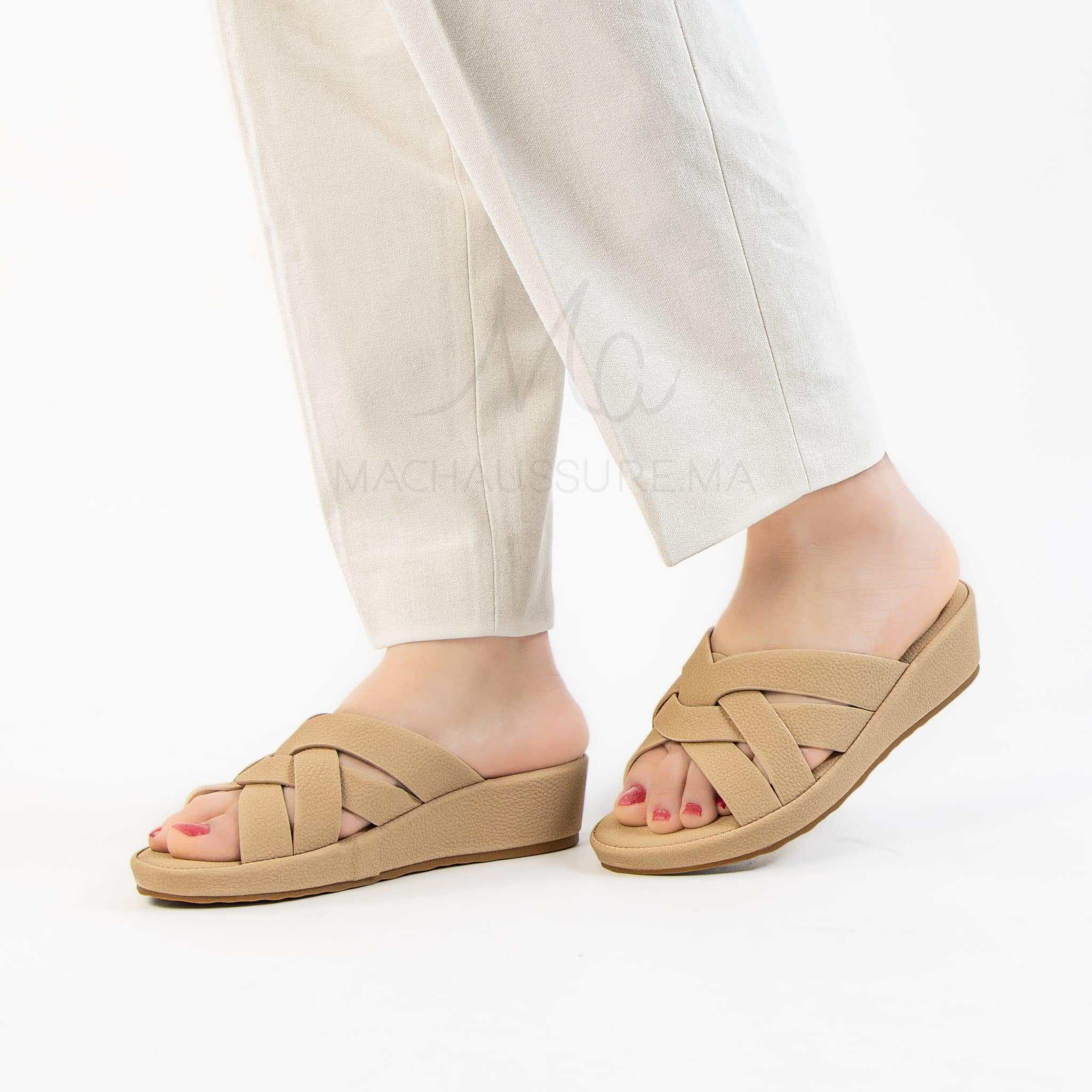 Josefina – Sandales confortables femmes en Kaki.
