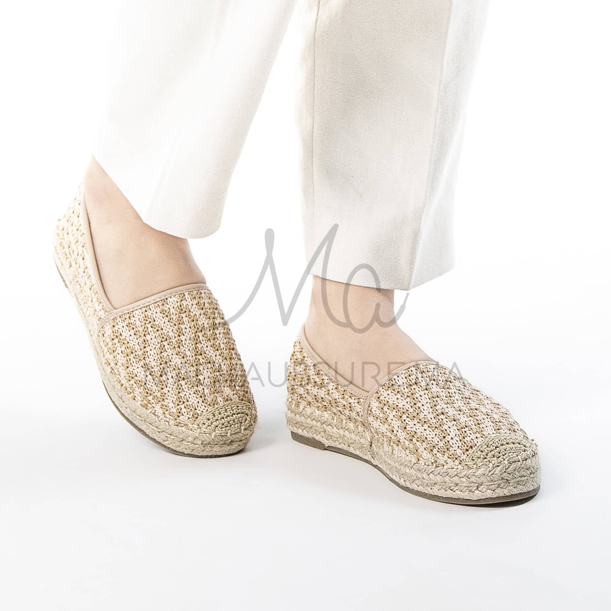 Ballerina – Espadrilles Femmes en Beige.