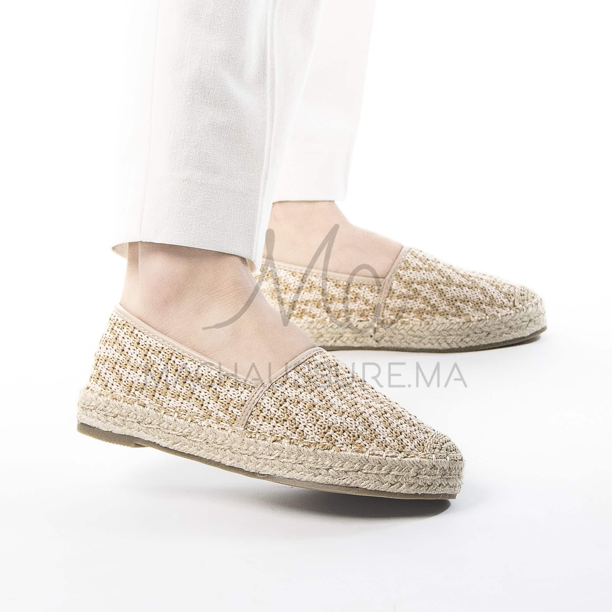Ballerina – Espadrilles Femmes en Beige.