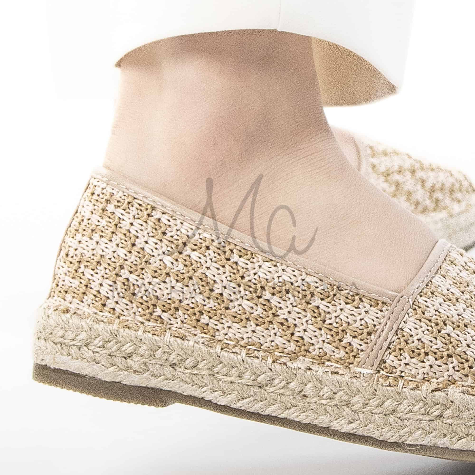 Ballerina – Espadrilles Femmes en Beige.
