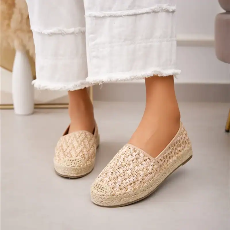 Ballerina – Espadrilles Femmes en Beige.
