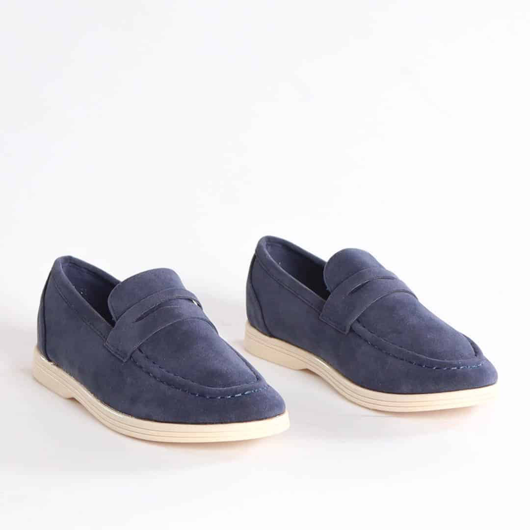 Wael – Mocassins Enfant en Bleu.