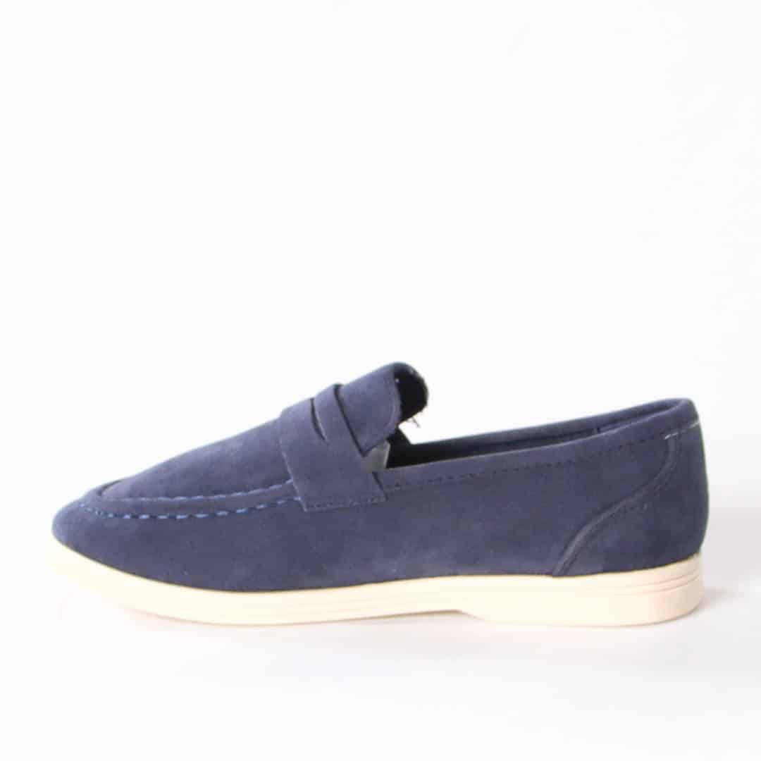 Wael – Mocassins Enfant en Bleu.
