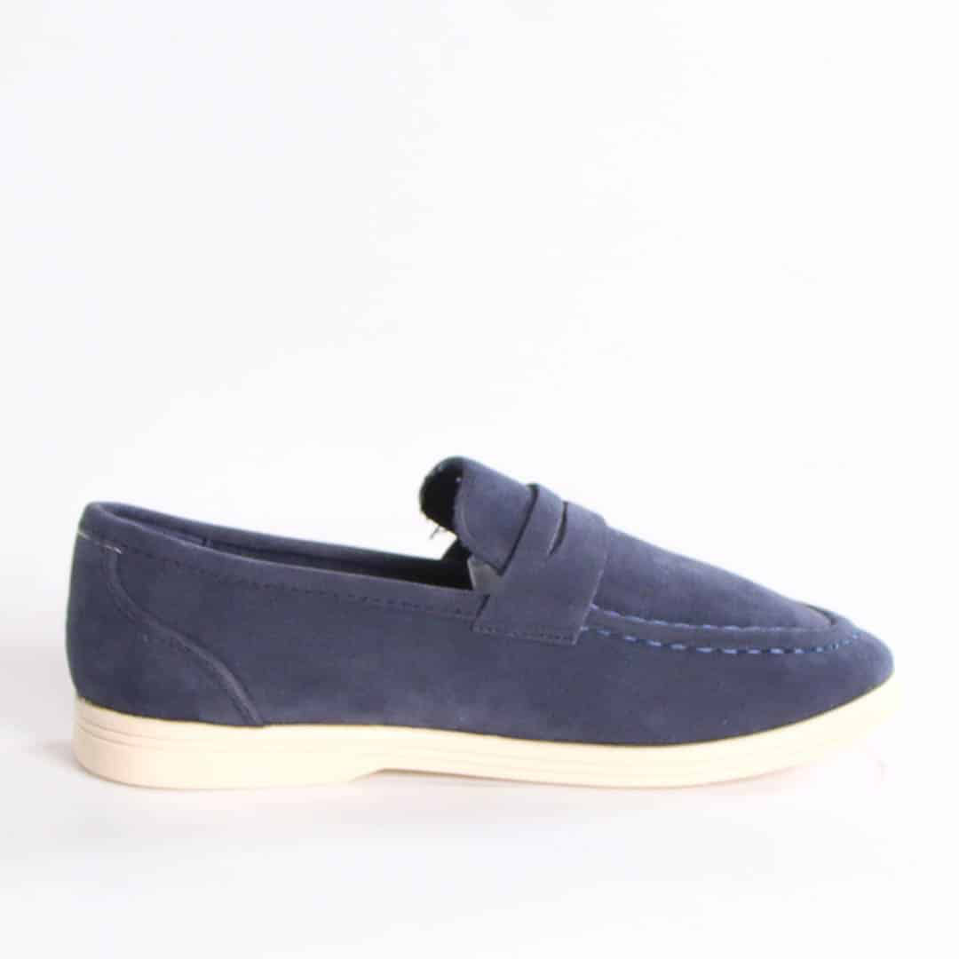 Wael – Mocassins Enfant en Bleu.